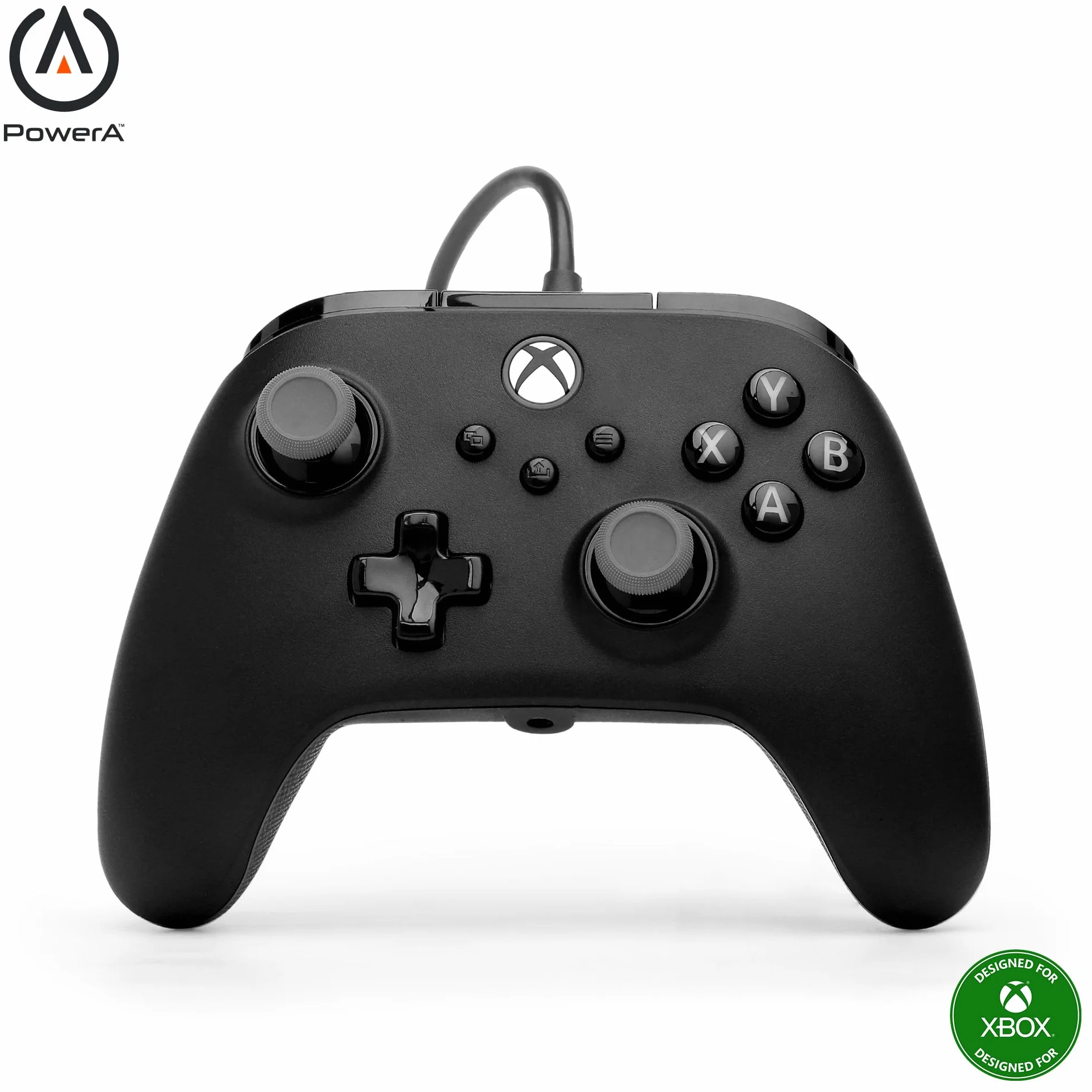 Manette filaire PowerA Advantage Plus Xbox Series X|S Noir - Joysticks réglables effet Hall boutons mappables
