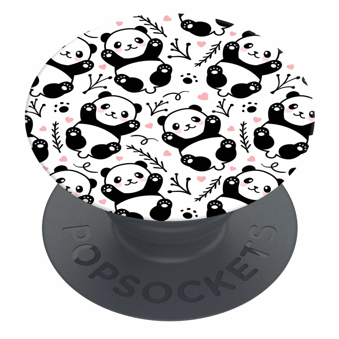 PopSockets PopGrip | Uchwyt do smartfonów i tabletów | Uchwyt na palec Basic Panda Boom