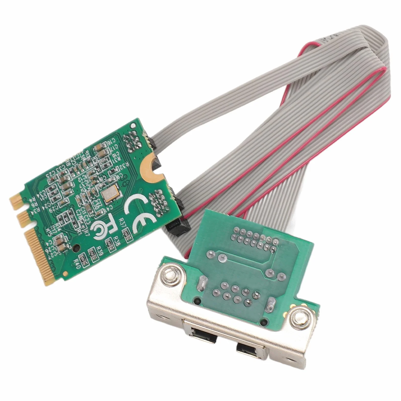 Adapter Ethernet M.2 A E Key 2.5G, Karta Sieciowa RJ45 Gigabit Ethernet RTL8125B, dla Systemu 7/8/8.1/10, Serwer 2008/2012/2016, dla Systemu Linux