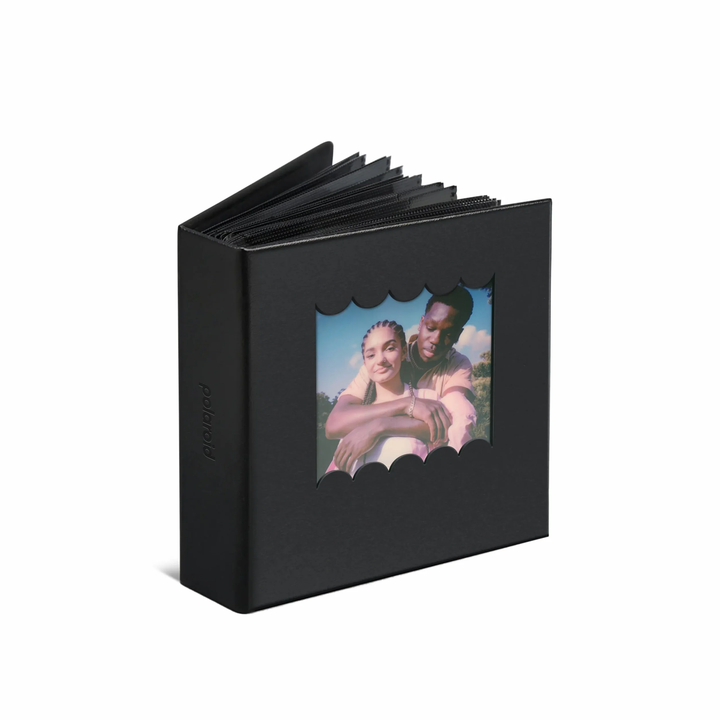 Polaroid Album photo festonné Noir – Petit album pour photos instantanées Polaroid i-Type, 600, SX-70, 40 photos