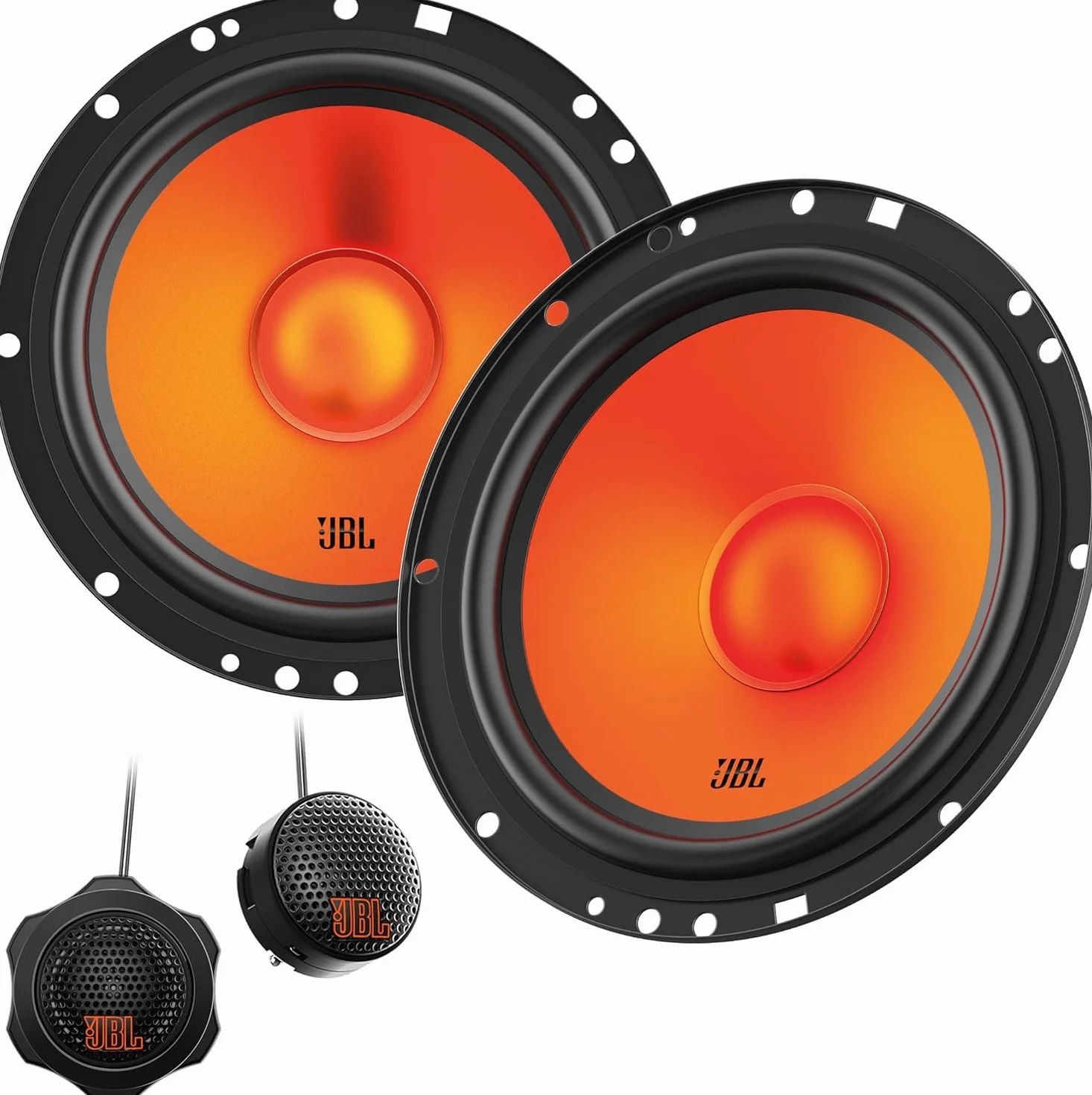 JBL Stage1 GEN2 62CF głośnik samochodowy 165 mm (6,5 cala): od Harman Kardon Car HiFi z 80 W RMS i 640 W Max Component Auto Boxer, zestaw z 2 głośnikami niskotonowymi + 2 głośnikami wysokotonowymi