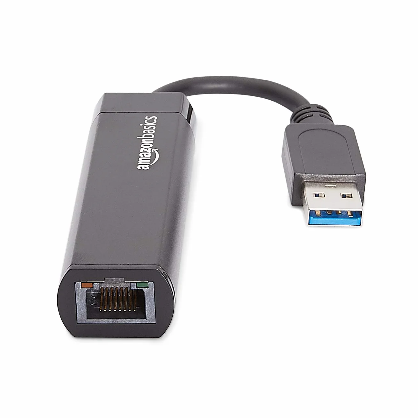 Amazon Basics Adaptateur Internet USB 3.0 vers 10/100/1000 Gigabit Ethernet Noir