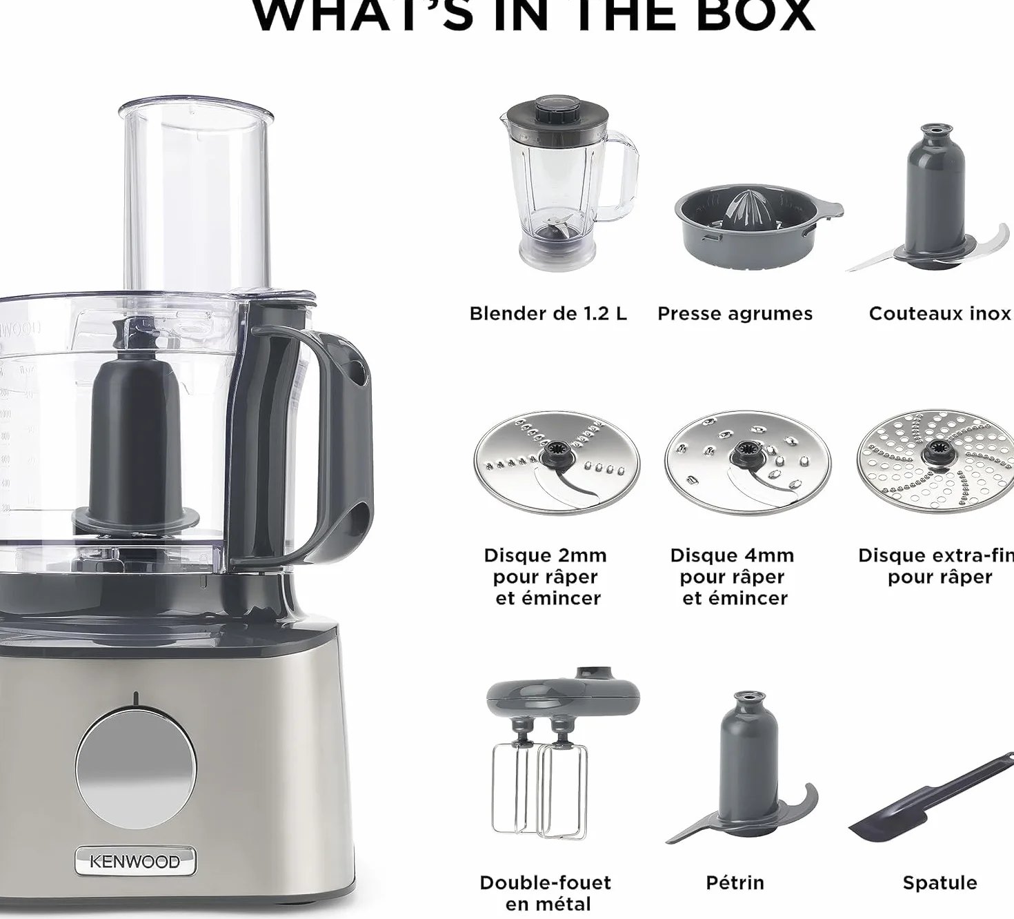 Robot multifonction KENWOOD MultiPro Compact FDM301SS - Inox