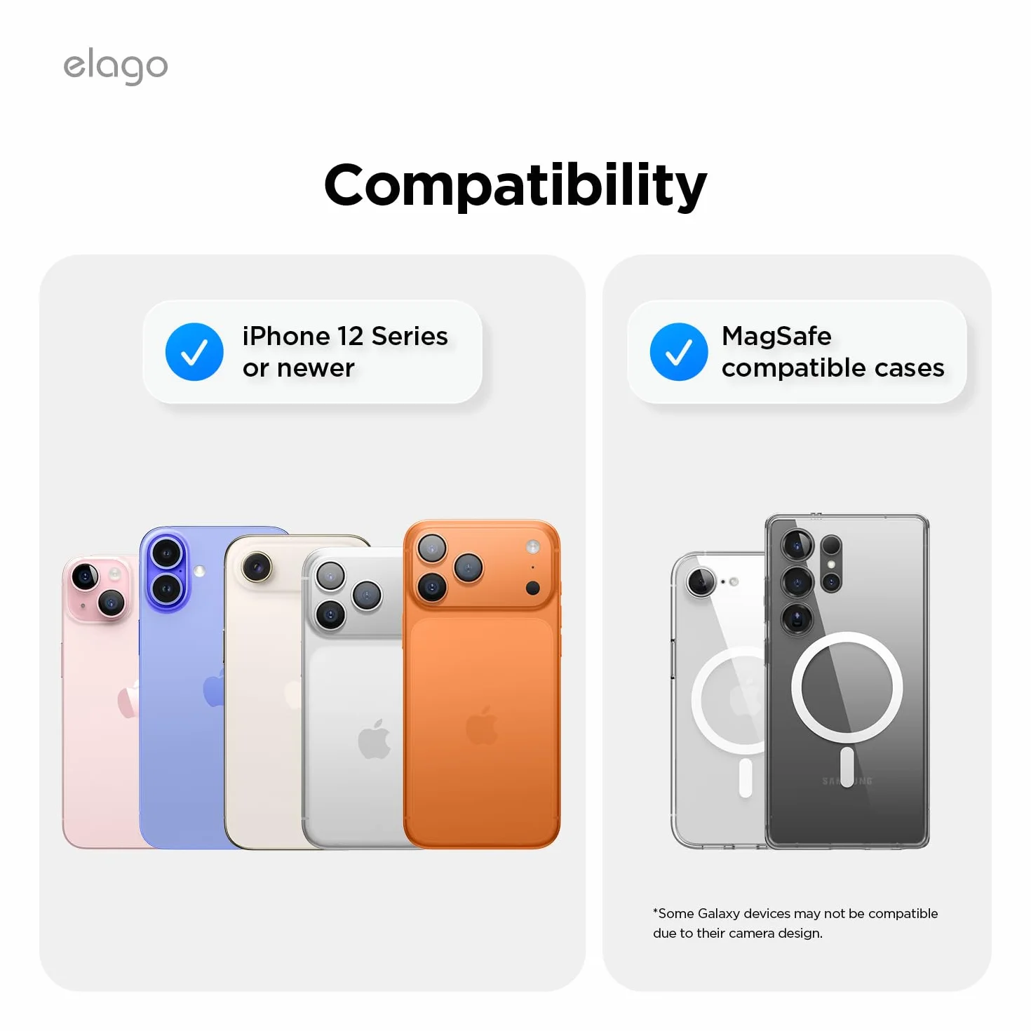 elago W5 Magnetyczny portfel na karty, 2 karty, kompatybilny z MagSafe, do iPhone - bezpieczny ochrona telefonu, ochrona przed zarysowaniami i uszkodzeniami