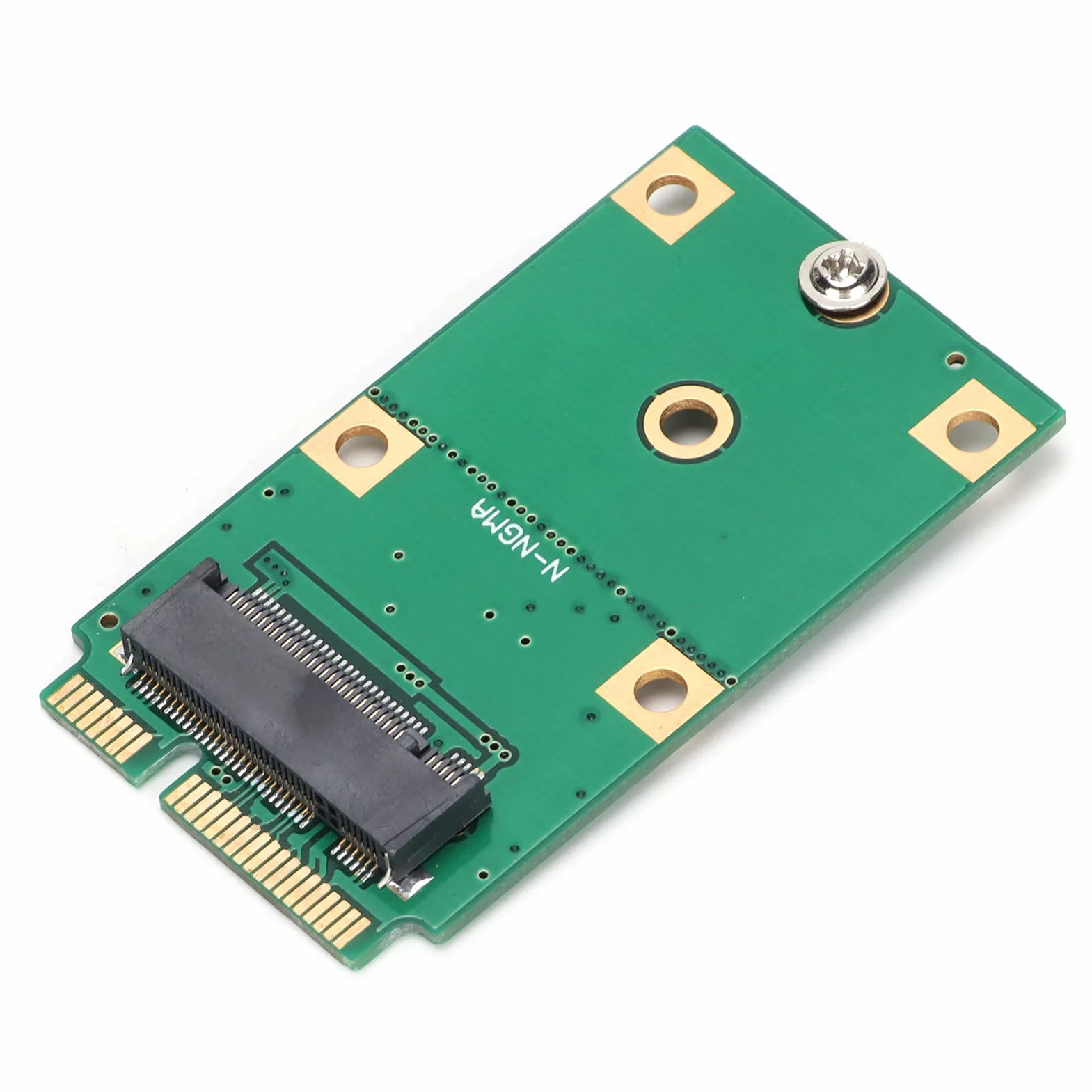 Karta adaptera do 2230/2242 SSD, M.2 NGFF SSD na MSATA SSD, karta czytnika konwertera dysku twardego, z 2 otworami mocującymi, łatwa instalacja i demontaż