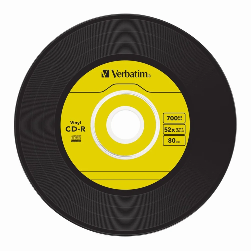 Verbatim Data Vinyl CD-R 700 Mo 52x Boîtier CD étroit