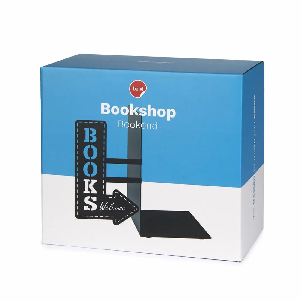 Balvi Serre-Livres en métal Bookshop