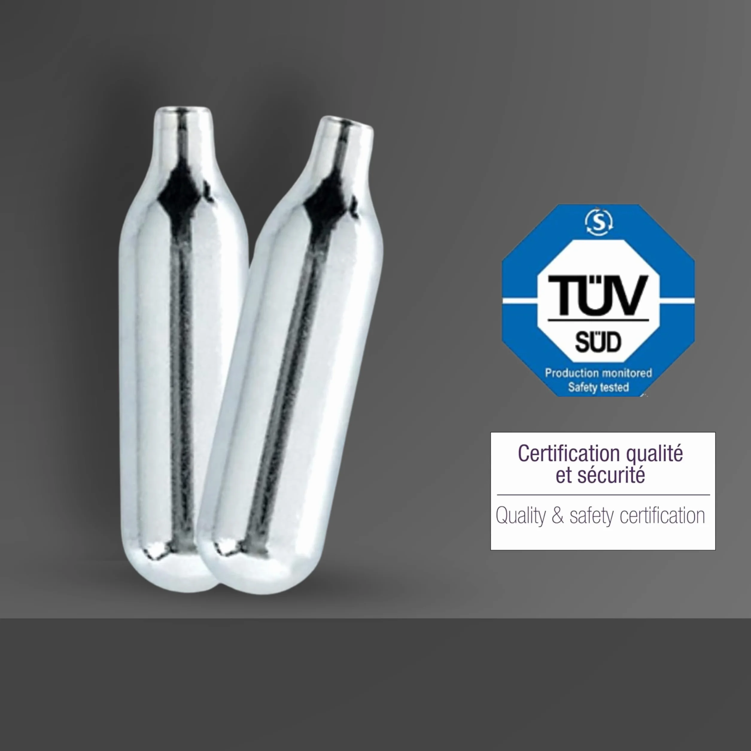 MASTRAD Cartouches N₂O Siphon Chantilly Lot de 10 Acier Haute Qualité Compatible Tous Siphons Standard