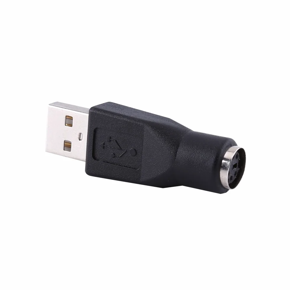 Adaptateur de Clavier USB vers PS/2, USB 2.0 A Mâle à PS/2 Femelle Convertisseur pour PC Souris