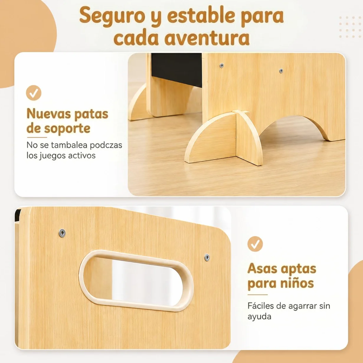 Tour d'apprentissage Montessori 4 en 1 Olvy Kids - Échelle en Bois - Tabouret escabeau à 4 marches - Tour de Cuisine pour Enfants - Tour d'apprentissage Debout pour Enfants à partir de 1 an