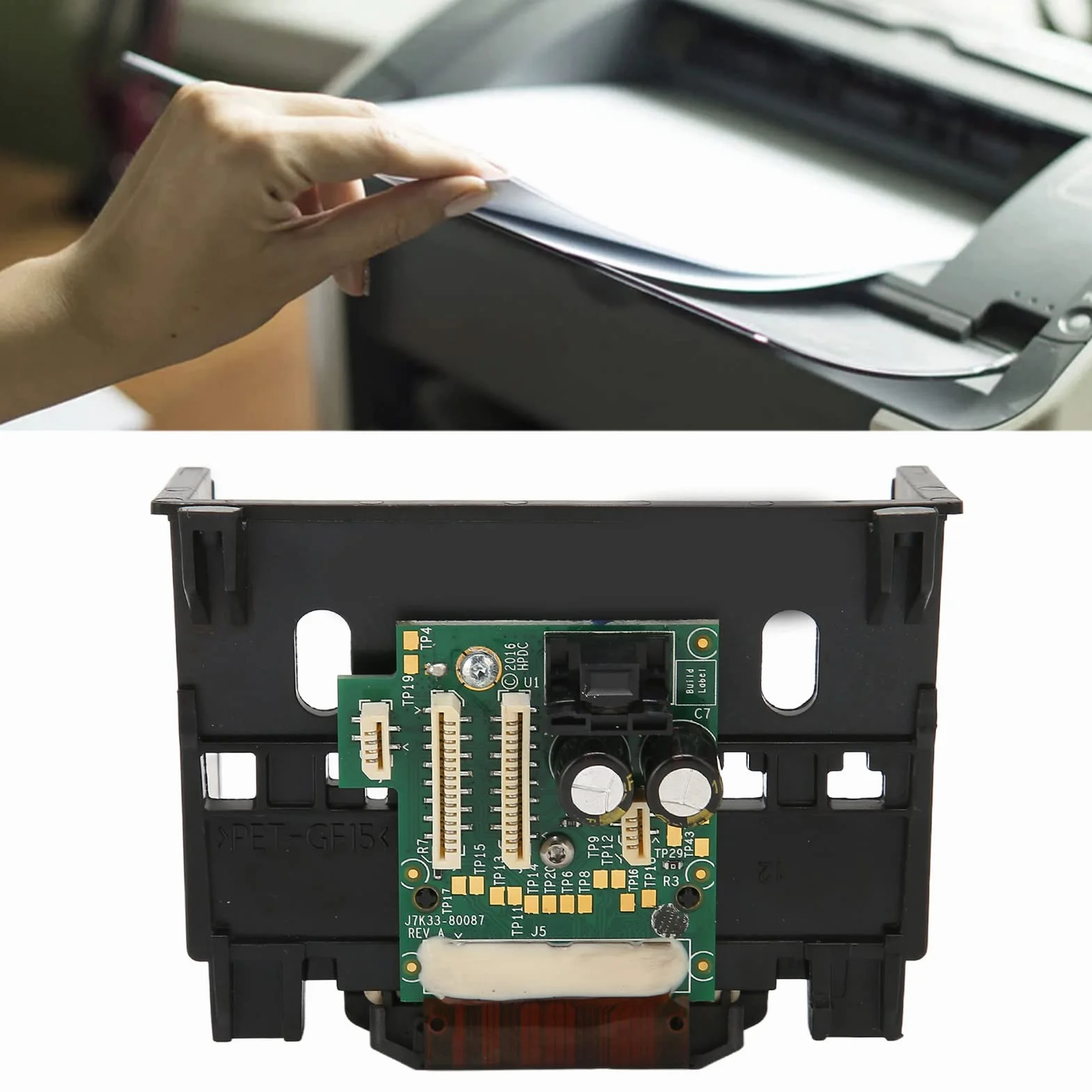 Tête d'impression de rechange pour Officejet Pro 6230/6830/6950/6960/6970, ABS