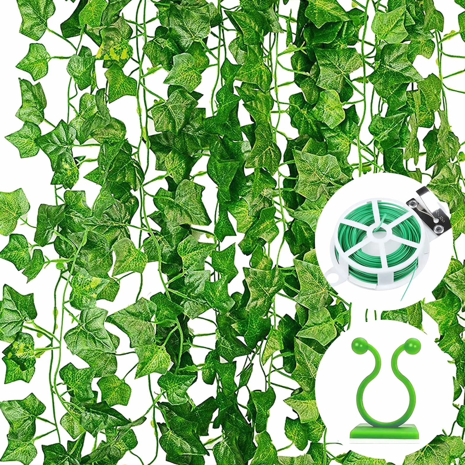 Noa Home Deco Lierre Artificiel 12 Pièces Plante Artificielle Exterieur Interieur Fausse Plante Tombante Décoration