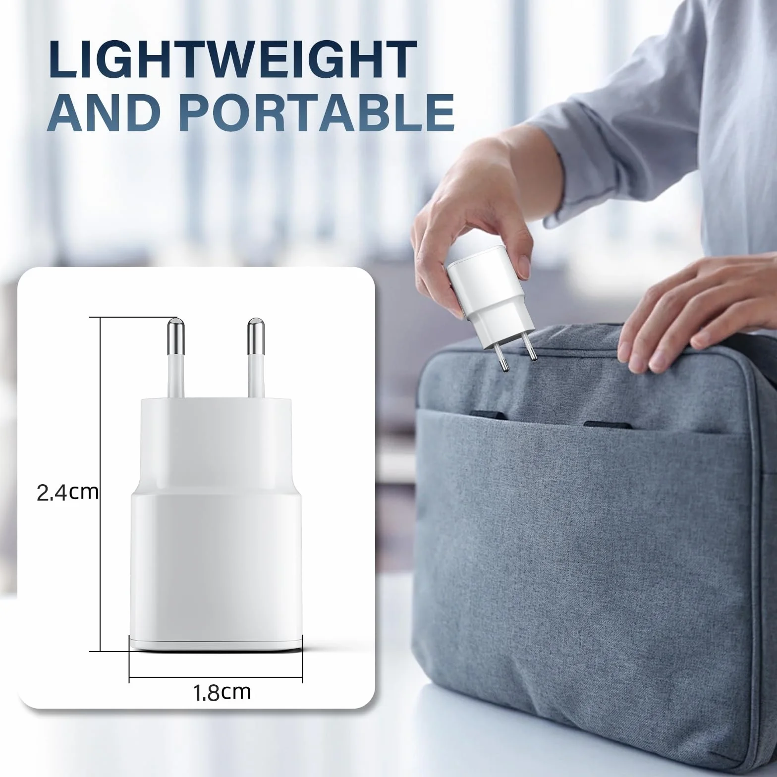 Chargeur Rapide USB C 25W PD 3.0 pour iPhone 17/16/15 Pro/Pro Max/Plus, iPad Pro/Air 2024