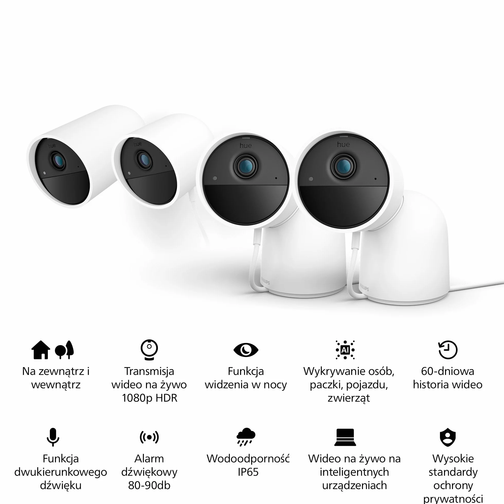 Philips Hue Raven Kamera przewodowa biała