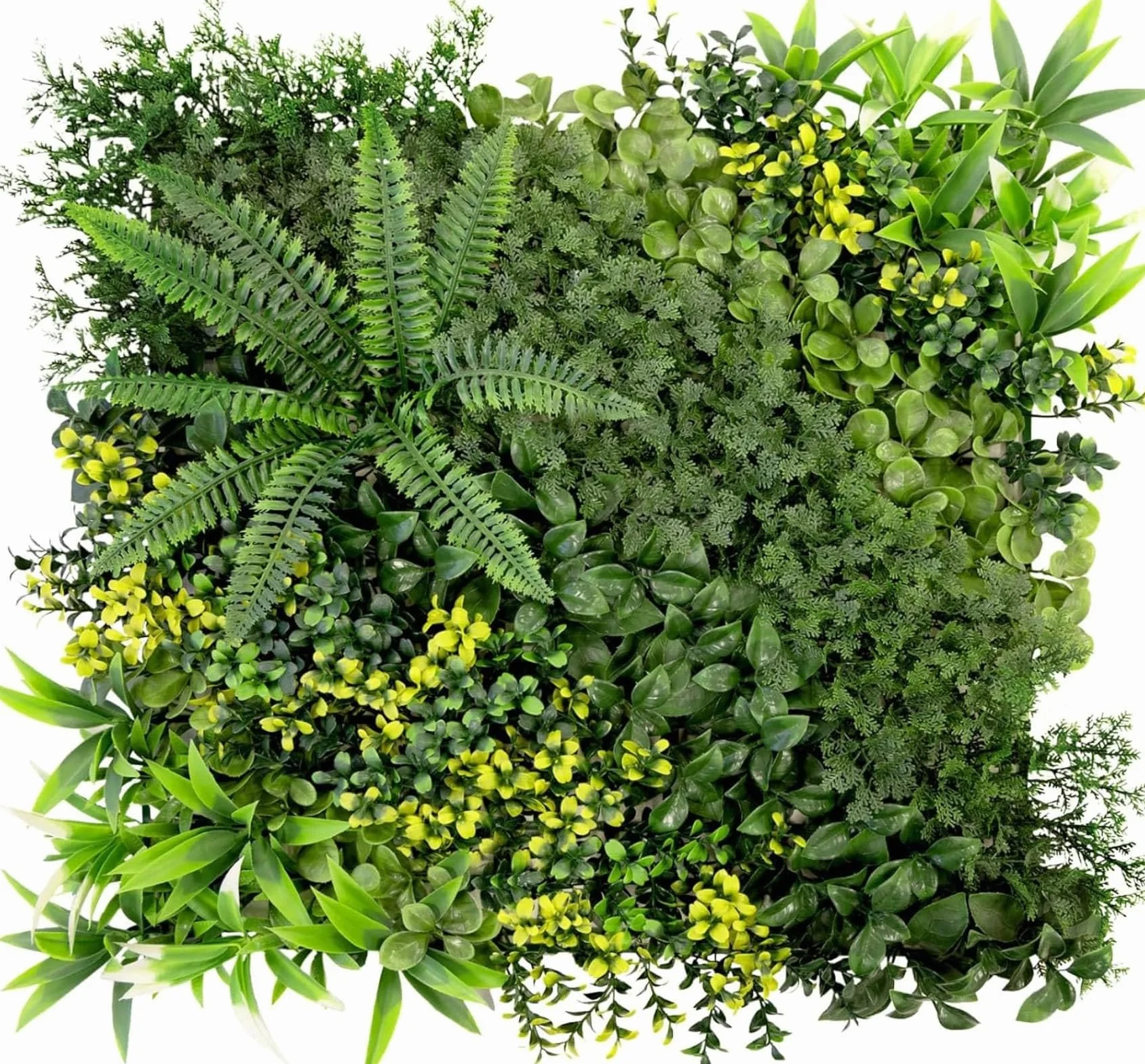 KARAT Mur Végétal Artificiel 50 x 50 cm Résistant aux Intempéries Décoration Murale