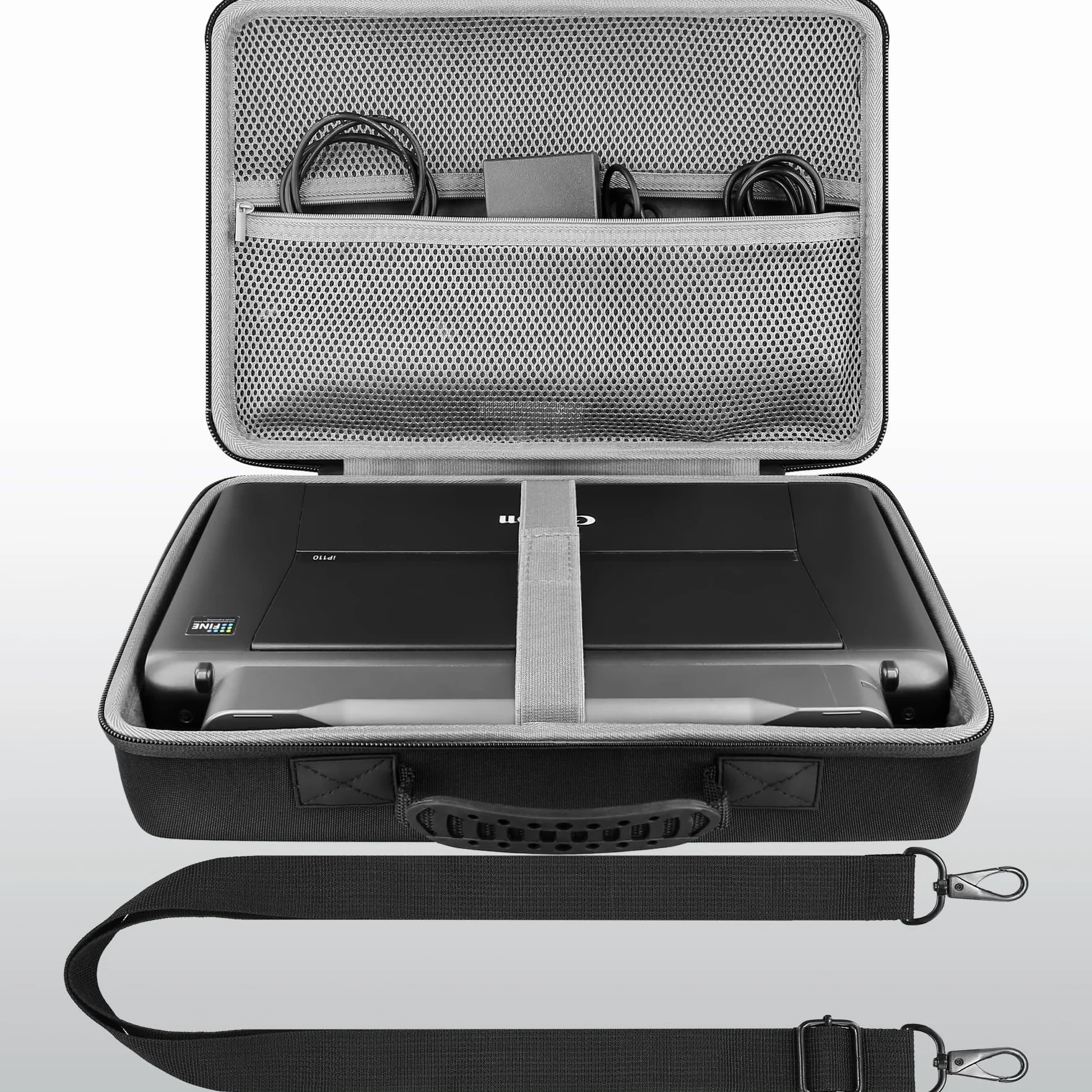 co2CREA Dur Étui de Voyage Rigide Housse Cas Canon Pixma TR160 iP110 TR150 Imprimante Jet d'encre