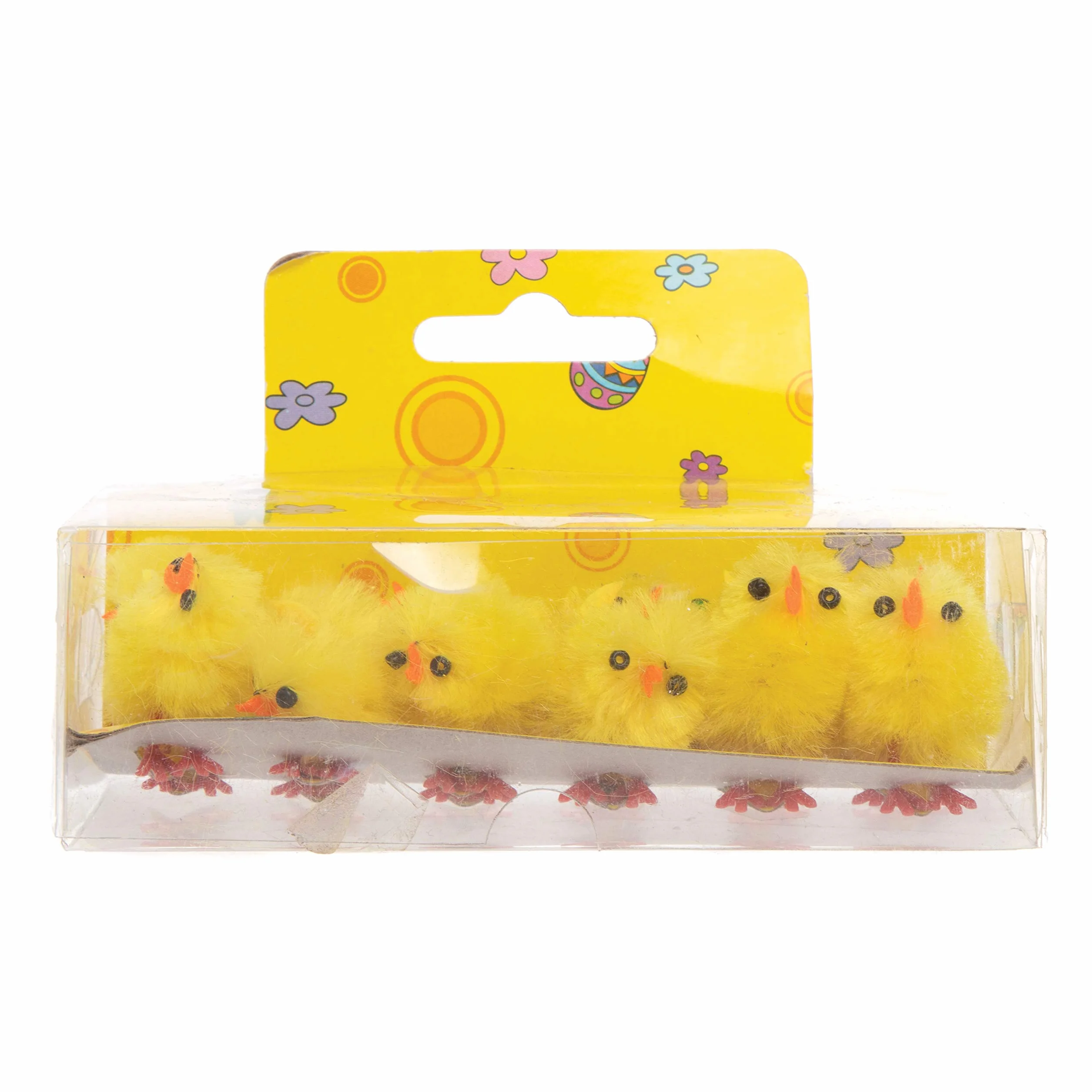 Baker Ross E432 Lot de 12 Mini Poussins pour décoration de gâteaux, modèles, présentoirs, activités de Chasse de Pâques Jaune