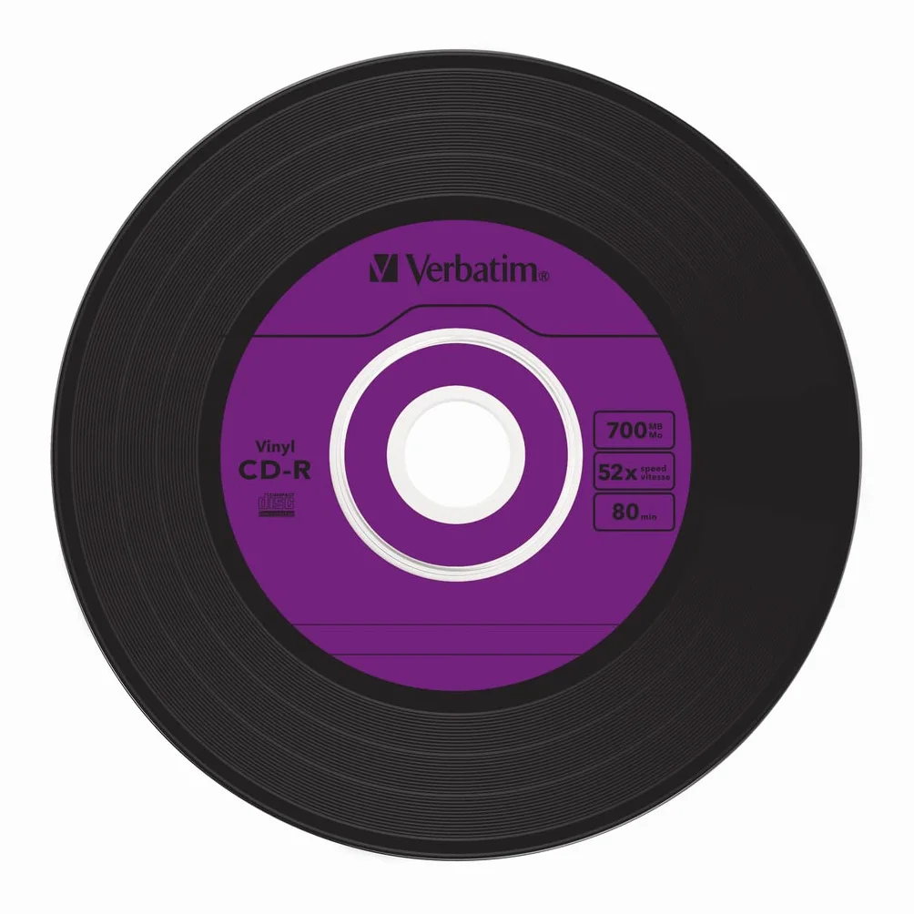 Verbatim Data Vinyl CD-R 700 Mo 52x Boîtier CD étroit
