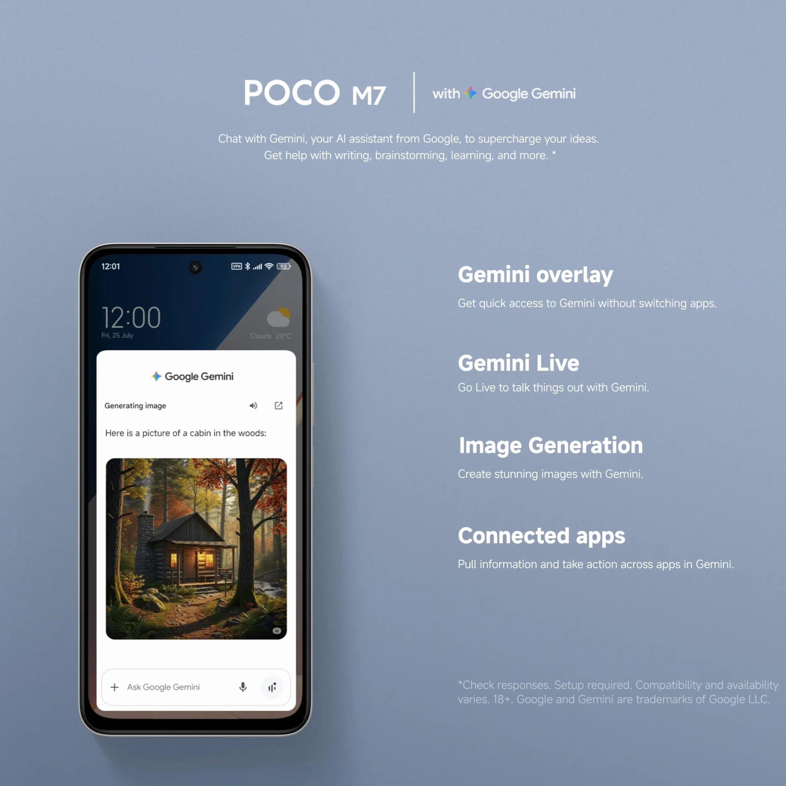 Xiaomi POCO M7, smartfon 6+128 GB, 6,9" FHD+ 144 Hz, Snapdragon 685, podwójny aparat 50 MP AI, 7000 mAh, czarny, ładowarka nie wchodzi w zakres dostawy