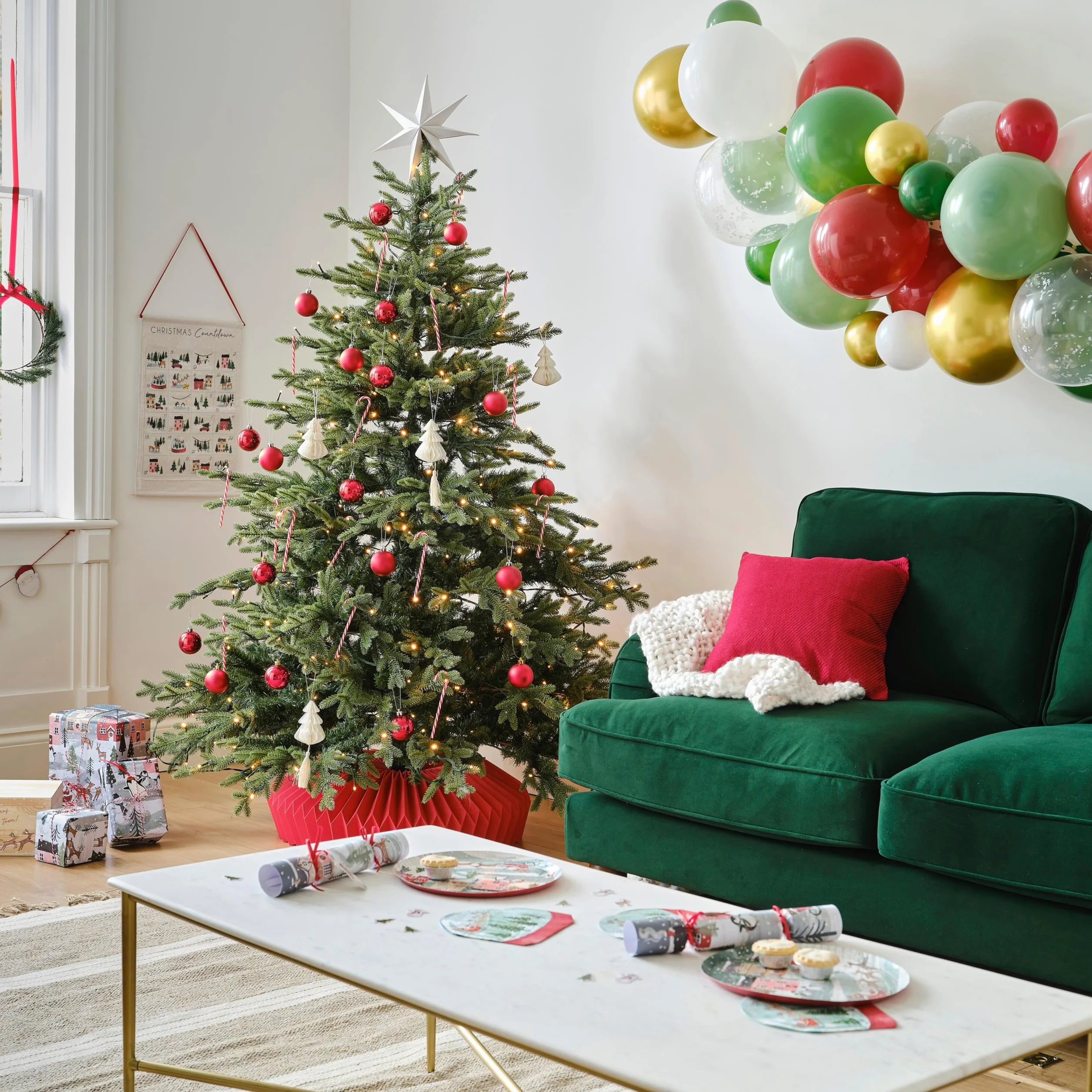 Ginger Ray Cadre photo de Noël pour selfie Motif Snowgobe Multicolore