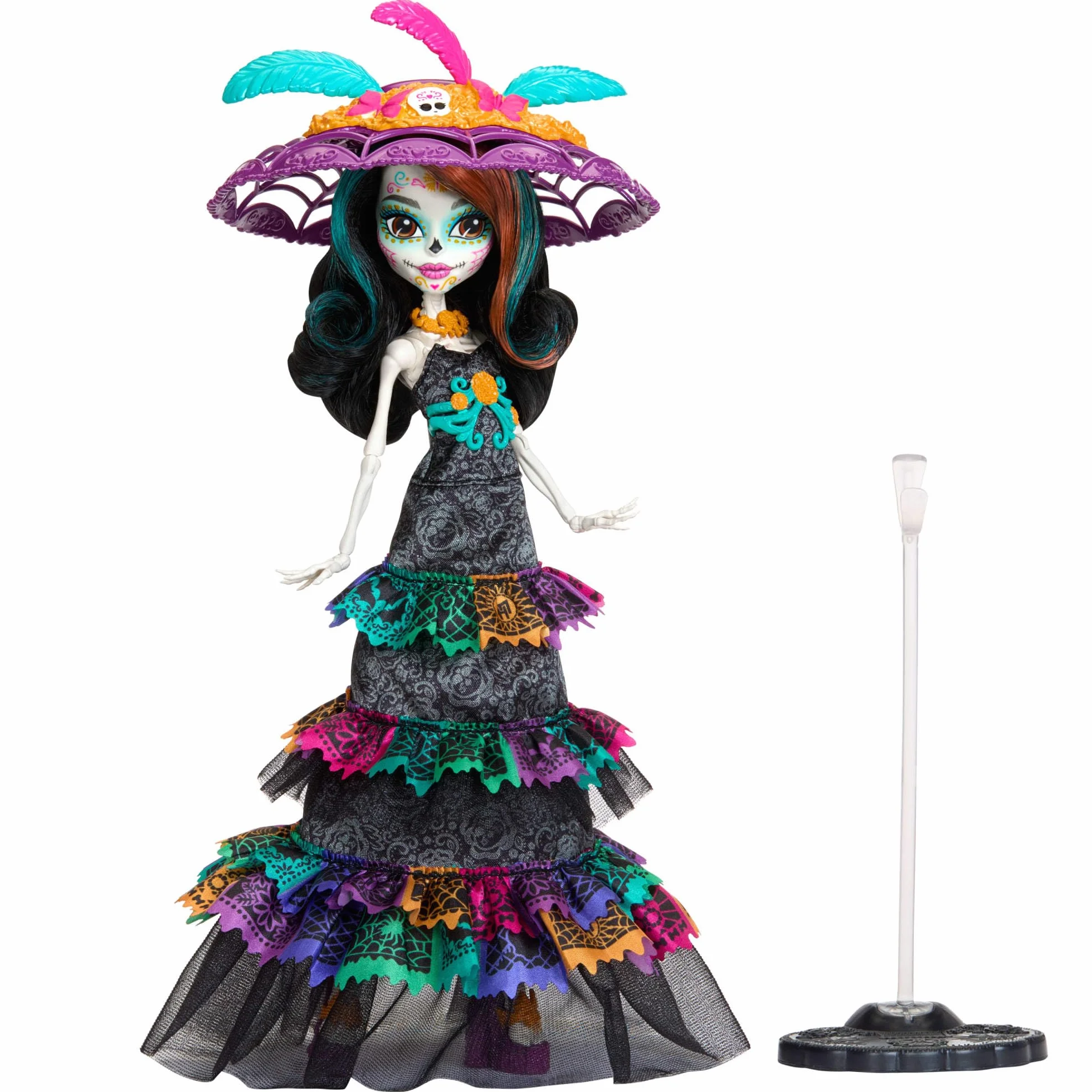 Monster High Skelita Calaveras Poupée Día de Muertos 2024 Collectionner Chapeau La Catrina Robe Papel Picado HXH99