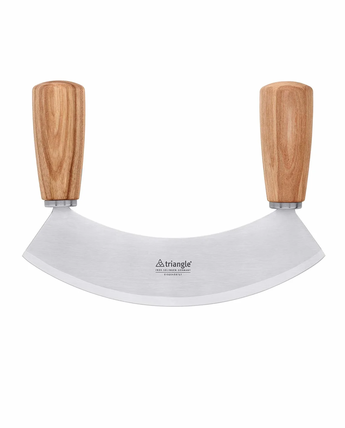 Triangle hachoir berceuse 18 cm une lame, frêne, boite