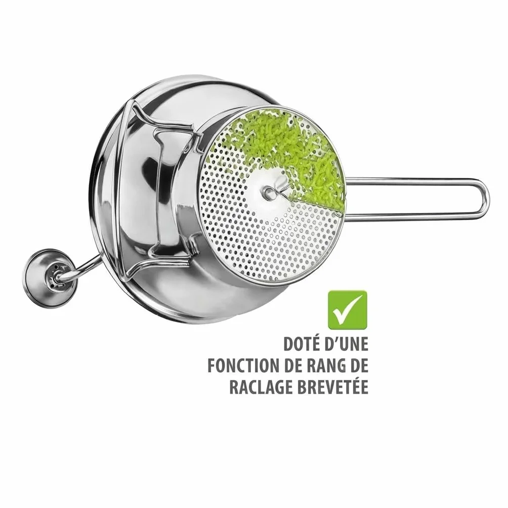 FLOTTE LOTTE® Moulin à légumes 3 disques perforés 1 mm 3 mm 8 mm