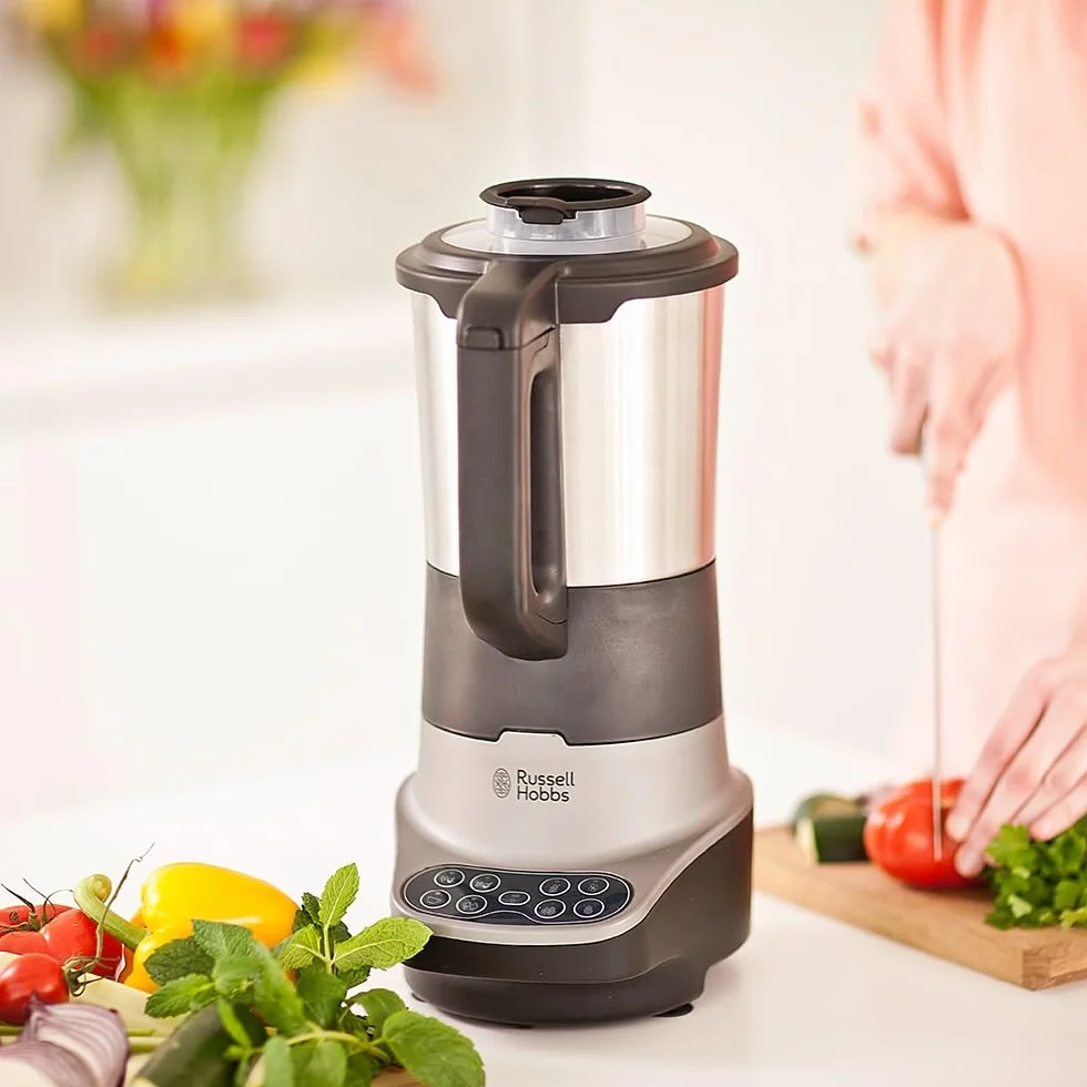 Russell Hobbs Blender chauffant [8 programmes automatiques] Blend (Cuiseur vapeur, 1,75L, smoothie, aliments pour bébés, velouté, soupe, double paroi et vérouillage, maintien au chaud 1h) 21480-56