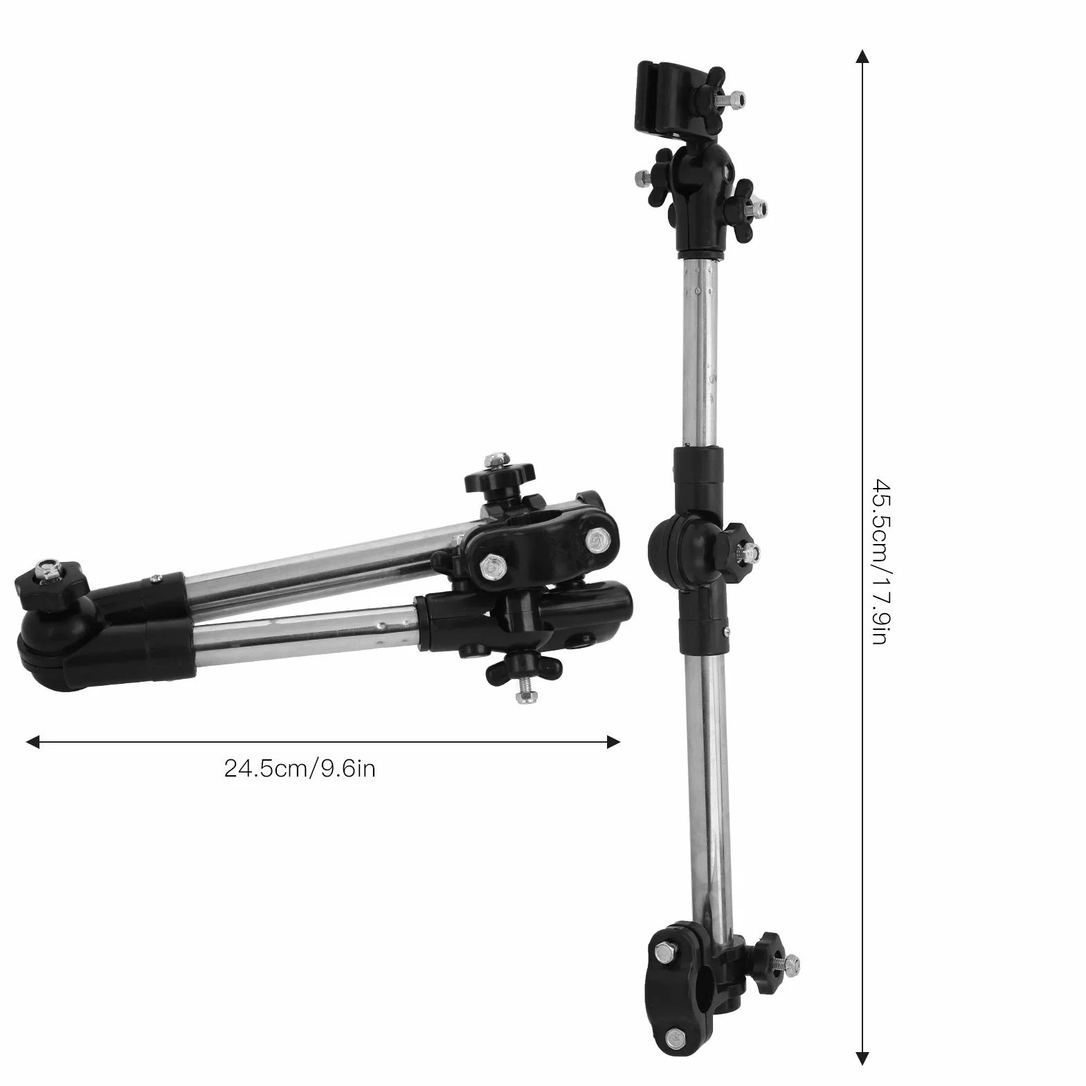 Porte Parapluie pour Poussette, Support Réglable en Acier Inoxydable pour Vélo