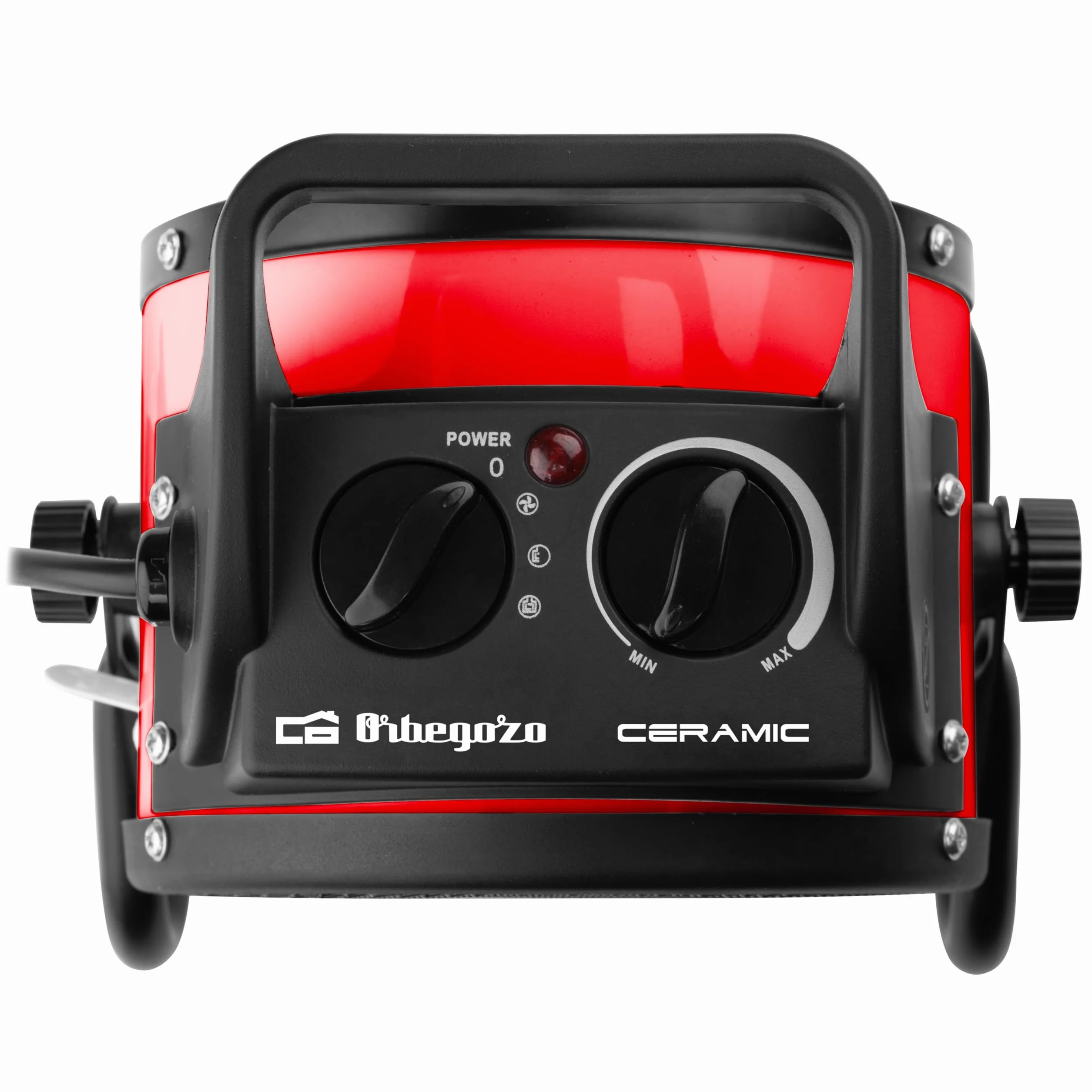Orbegozo FHR 3050 Chauffage céramique 3000 W 2 niveaux chaleur noir rouge
