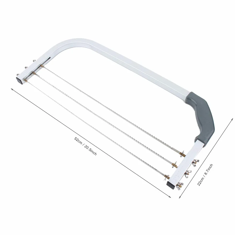 Couteau à Gâteau Niveleur Réglable en Acier Inoxydable Outil de Cuisson Trancheuse