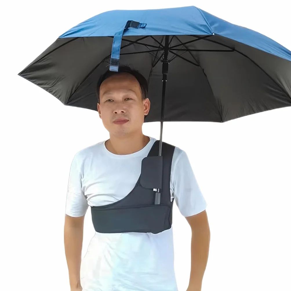 Support de parapluie portable jardinage ZBH1985 avec sangle réglable mains libres