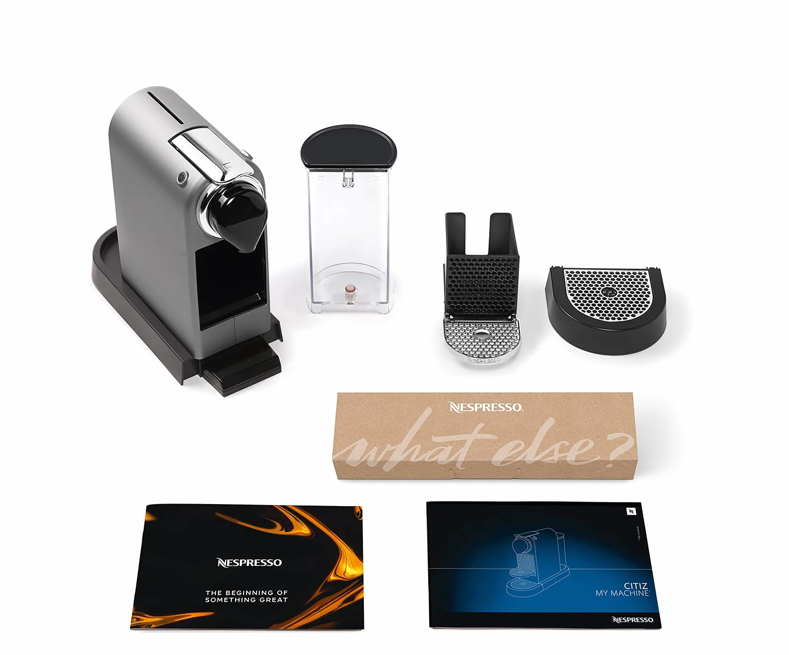 Machine à Café Nespresso Krups Citiz Argent Cafetière à Capsules XN741B10