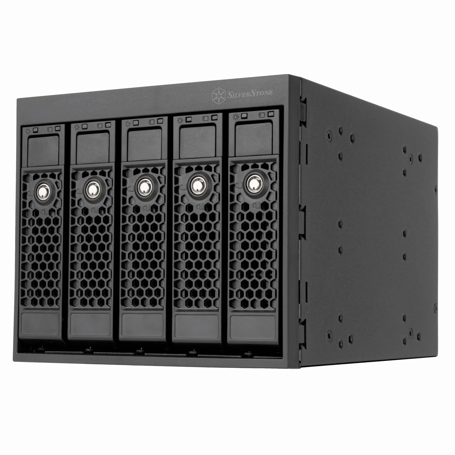 Silverstone SST-FS305B-E - Hot-Swap Adapter SAS-12G/SATA 6 Gb/s 5,25" na pięć kieszeni 3,5", SST-FS305B-E (czarny+czarny)