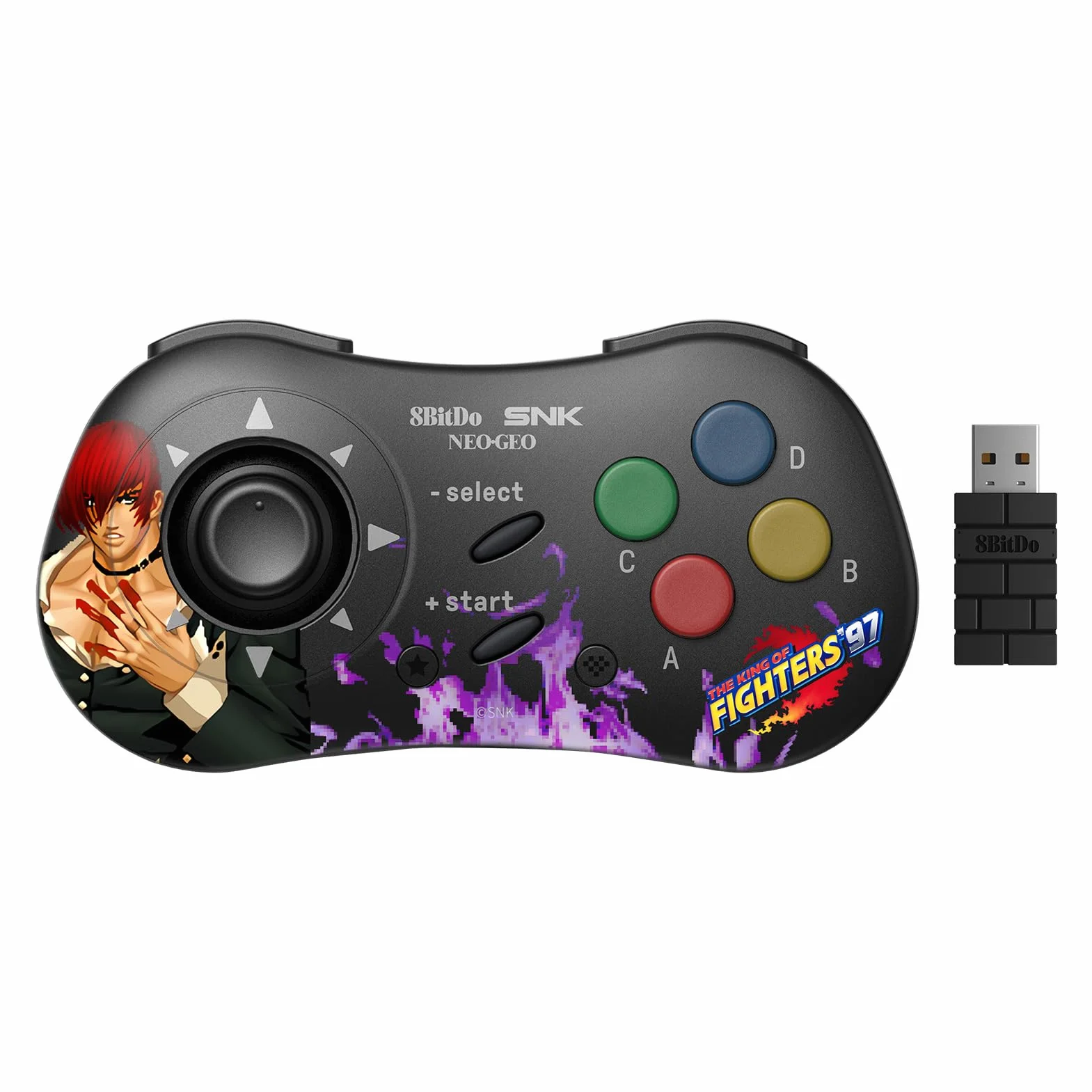 8Bitdo Manette Iori Yagami Bluetooth SNK Neo Geo CD PC Windows Android Neo Geo Mini