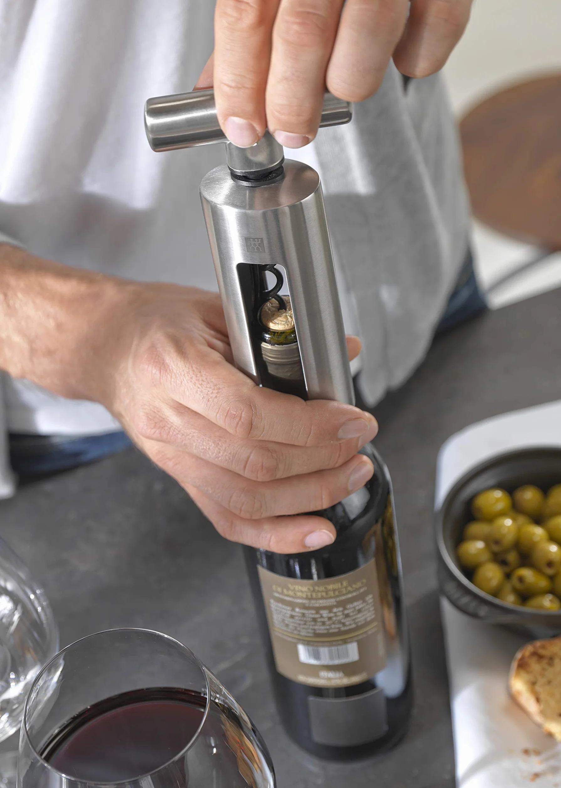 ZWILLING Tire-Bouchon, Inox 18/10, 19 cm, Couleur Argent, série Sommelier