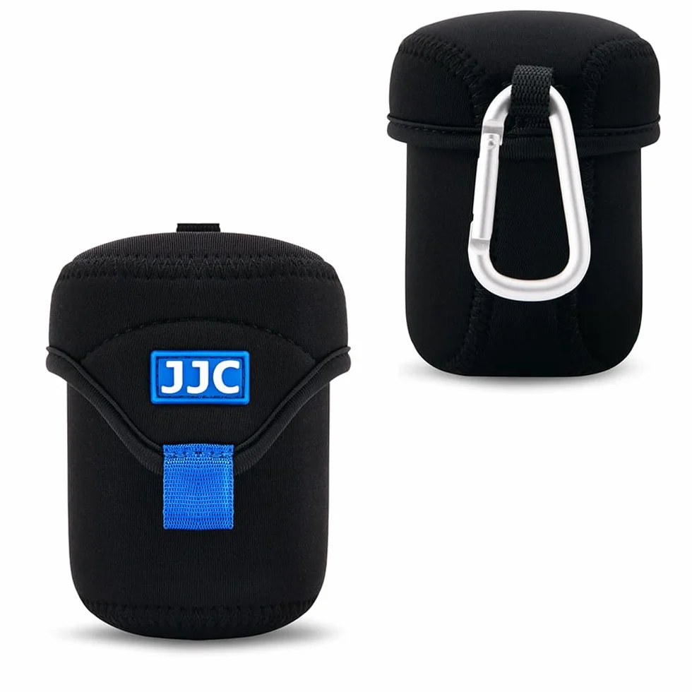 JJC Neoprenowy futerał na obiektyw, czarny, L pasuje do obiektywu ≤ 3,1 x 3,1" (Dia.x L), pojedynczy