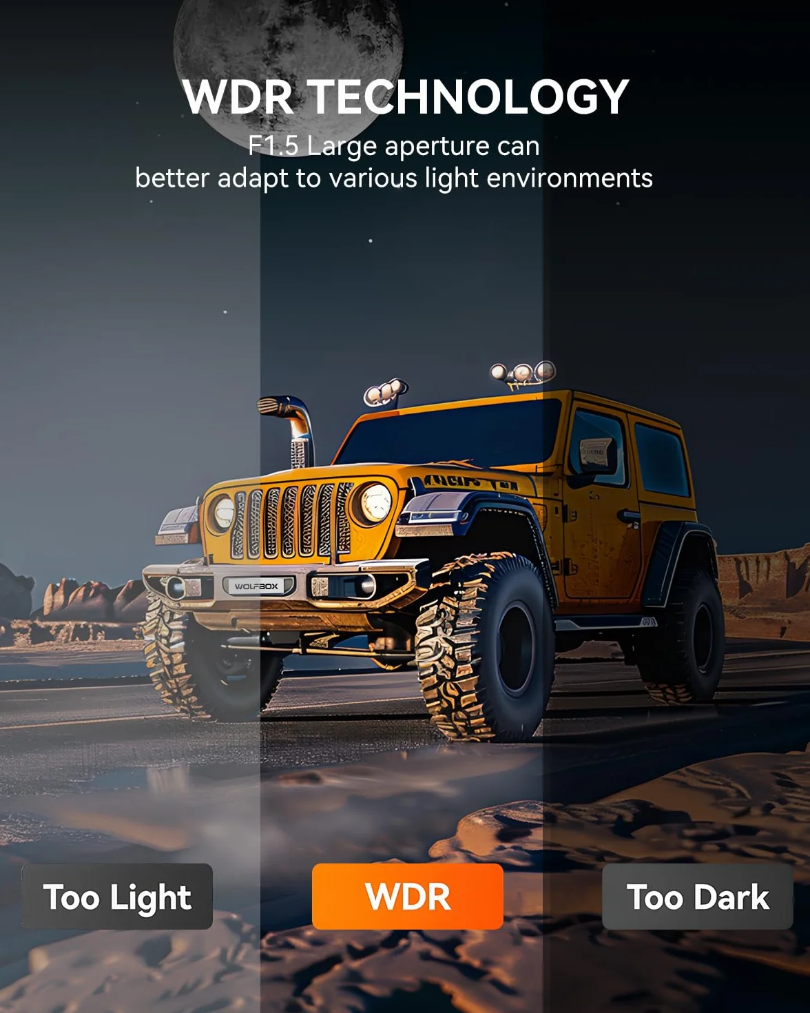 WOLFBOX Dashcam 4K + 2,5K für Rückspiegel: Front- und Rückspiegel Dashcam für Auto mit 12 Zoll Bildschirm, WDR Kamera, Nachtsicht, 64GB Karte und gratis GPS