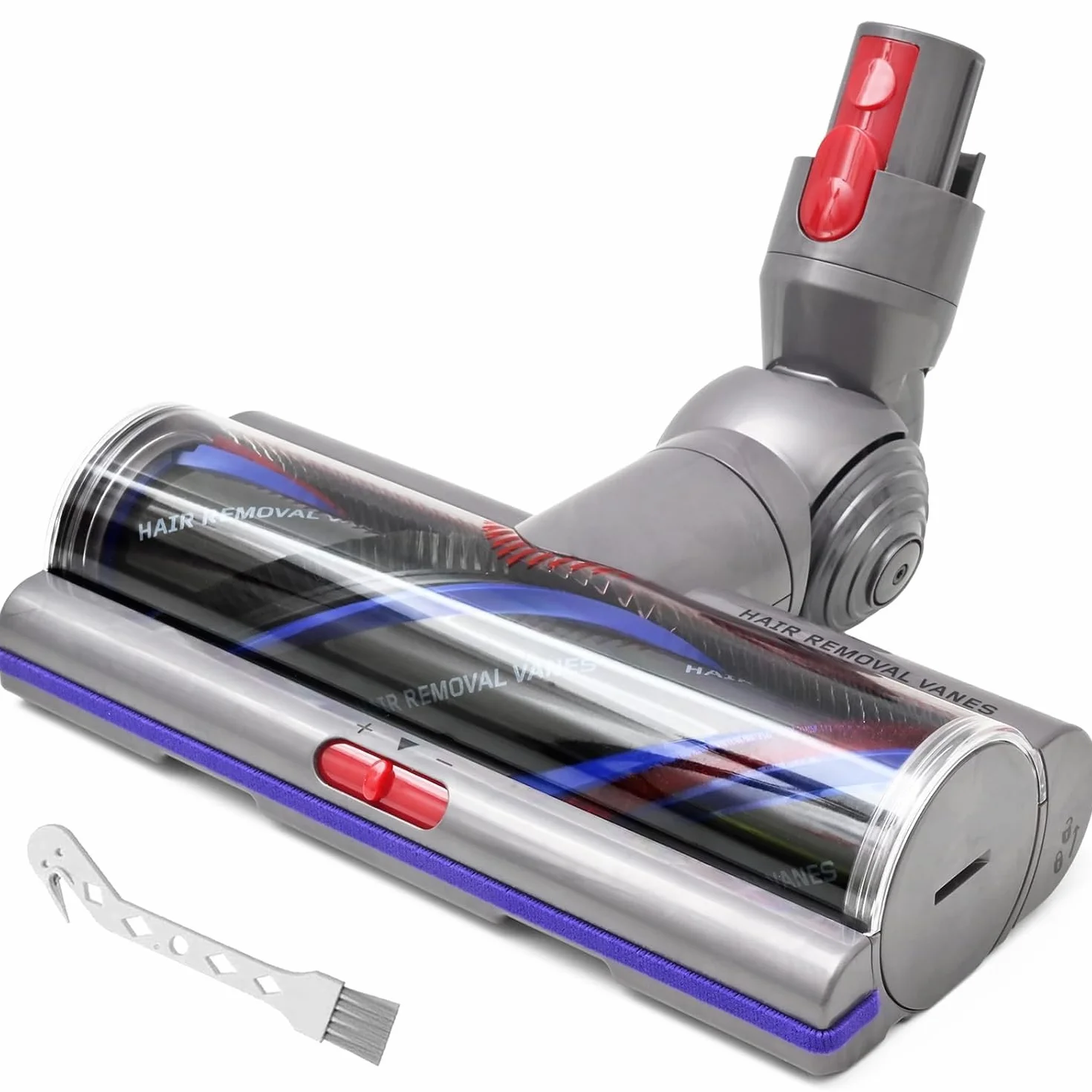 Brosse High Torque pour Dyson V11 V15 V10 V8 V7 SV10 SV11 SV12 Aspirateur, Anti-Enchevêtrement Brosse Compatible avec SV10 SV11 SV12 Débit d’air Adjustable, Idéale pour les Sols Lisses et Les Tapis