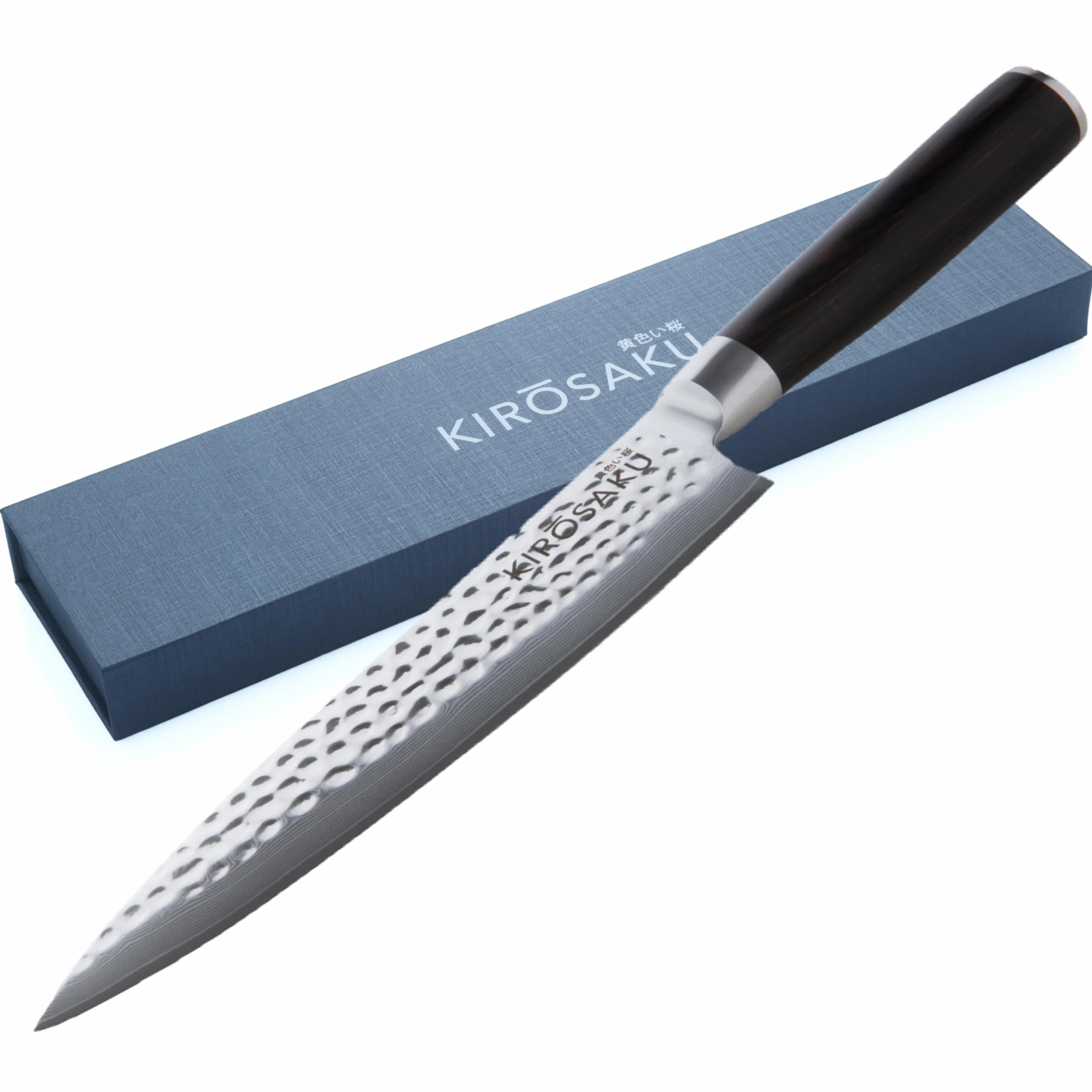 Couteau Cuisine De Qualité Supérieure 20 Cm - Couteau Japonais Très Tranchant En Acier Damas Haute Qualité, Couteau De Cuisine Polyvalent, Couteau Cuisine à Sushi.