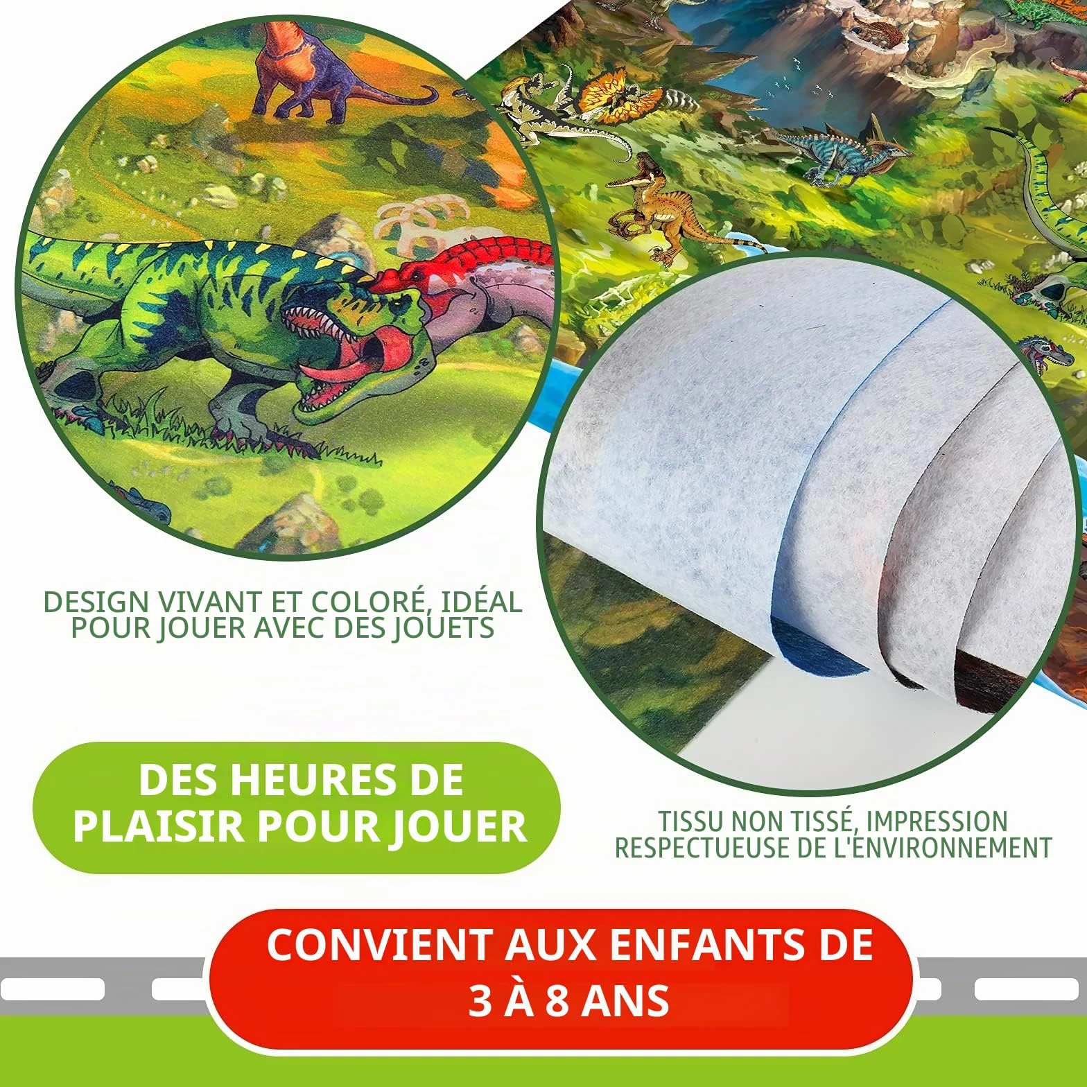Oriate Tapis de Jeu pour Enfants, Tapis de Simulation Sécurisé pour Chambre