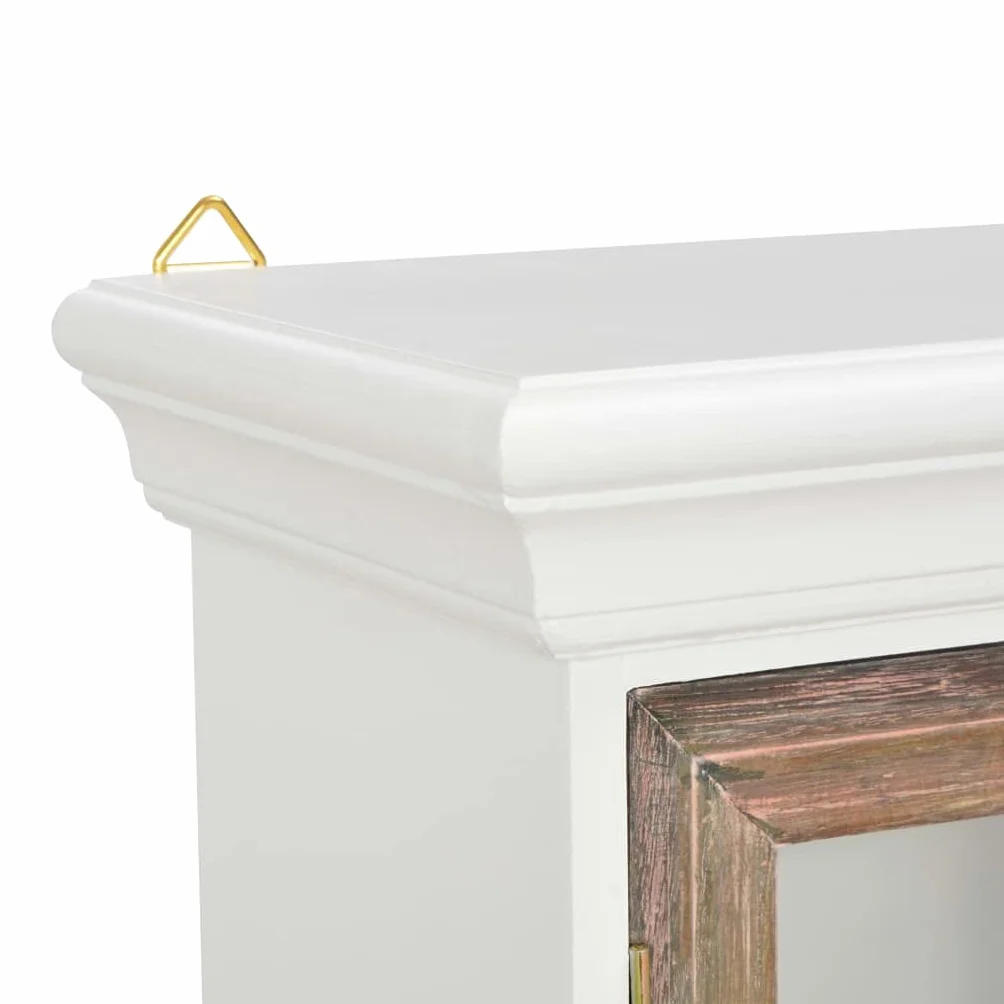 vidaXL Armoire Murale Rangement Stockage Meuble de Salle de Bain Armoire de Toilettes Murale Salon Cuisine Maison 2 Portes Etagère Bois d'ingénierie