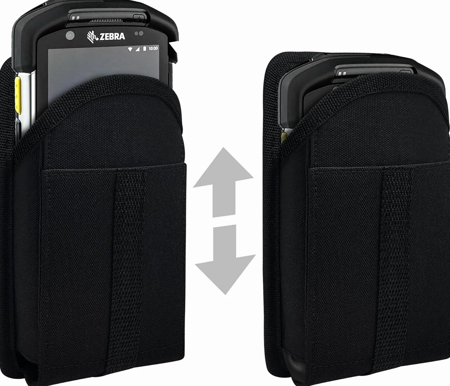 Zebra Étui de Transport Compatible TC77 TC70 TC72 TC70x TC75 TC75x M60 MC67 Support Scanner Codes-Barres Robuste Clip Ceinture Métal