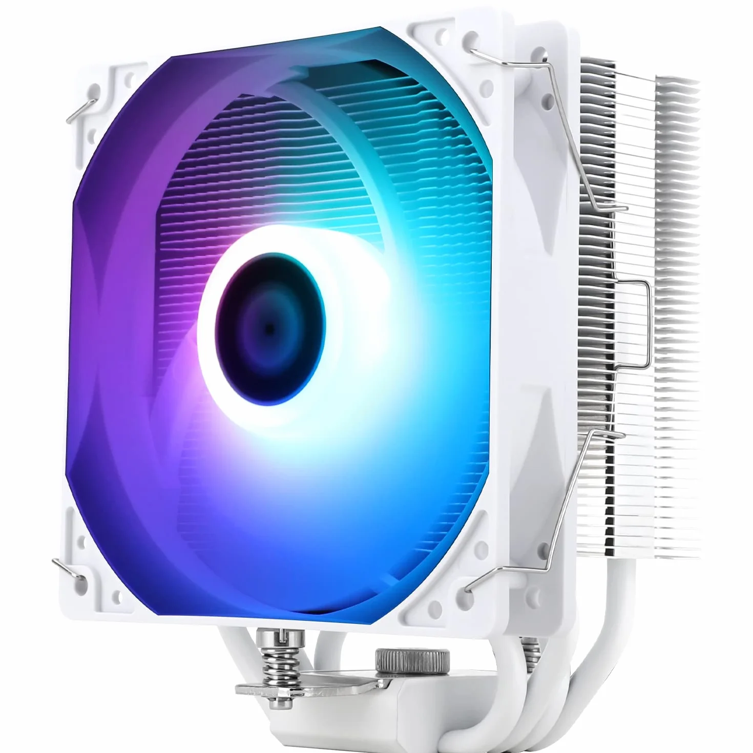 TR AssassinX120 SE WHITE ARGB chłodnica powietrza CPU, 4 rury grzewcze, TL-C12CW-S PWM Quiet Fan CPU Cooler z łożyskiem S-FDB, do AMD AM4 AM5 / Intel 1700/1150/1151/1200, chłodzenie PC