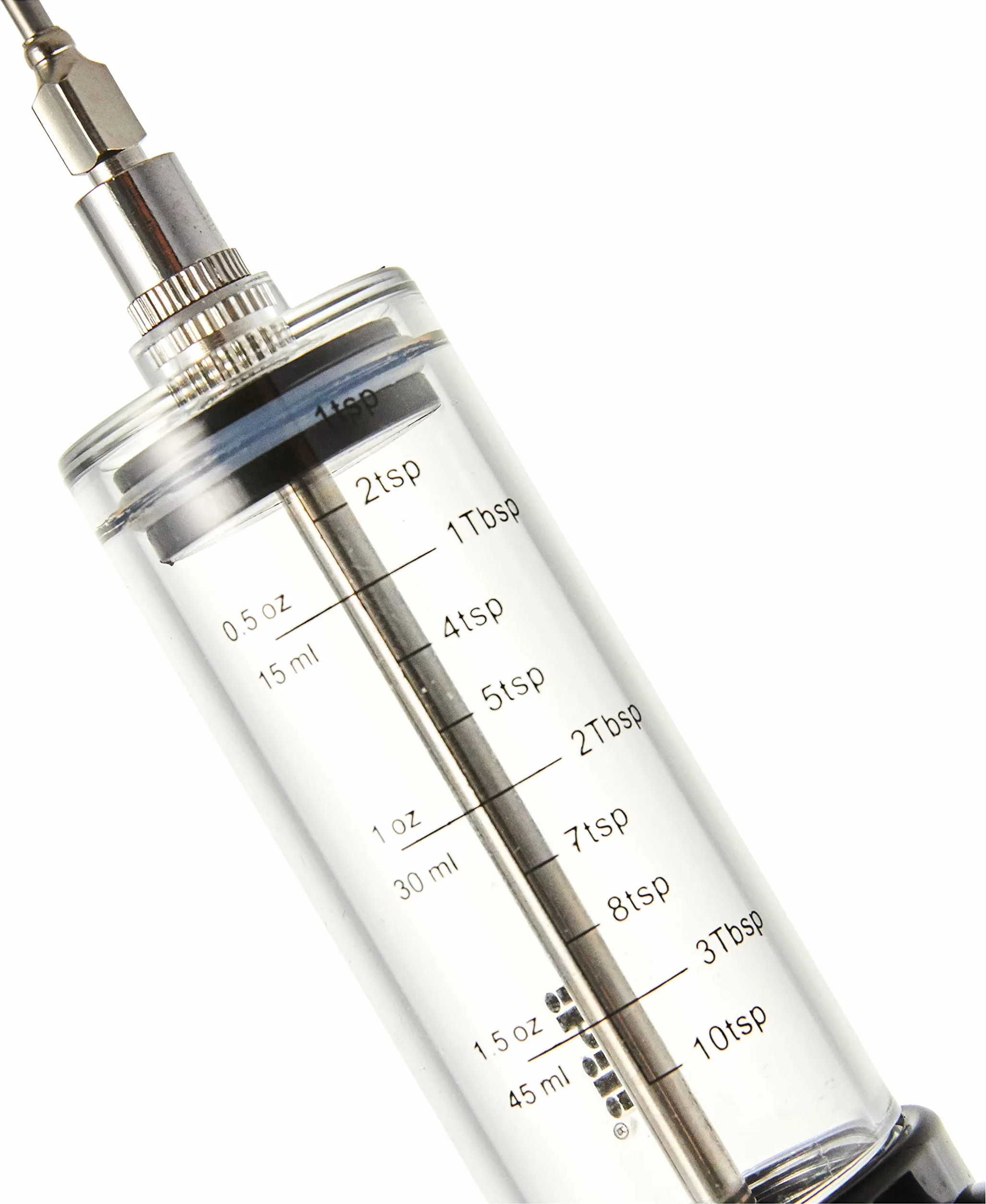 Ibili Seringue à Sauce 23 cm, Black/Transparent/Silver