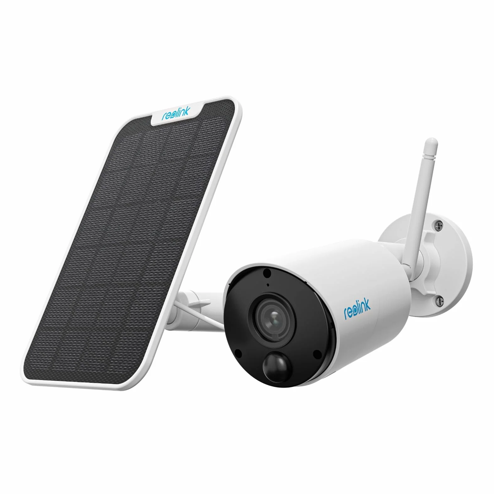 Reolink Solarna Kamera Zewnątrz, Akumulatorowa, Bezprzewodowa WiFi 1080P PIR Detekcja Ruchu, Dwukierunkowe Audio Gniazdo Kart Micro SD Bezprzewodowa Kamera IP, Argus Eco z Panelem Słonecznym