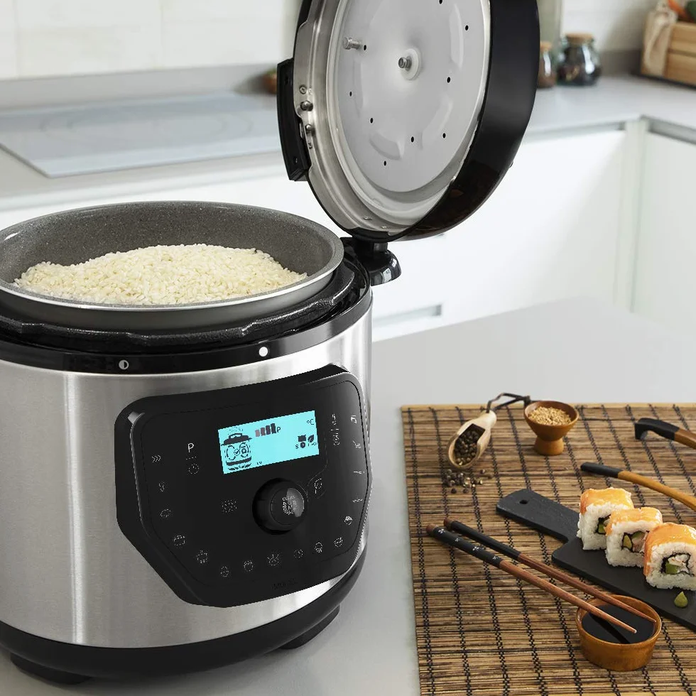 Cecotec Cocotte Programmable GM Modèle H Deluxe. Programmable 24 heures, Capacité 6 litres, Système de Cuisson Intelligent, Fonction Balance, Température Ajustable, Pression Ajustable