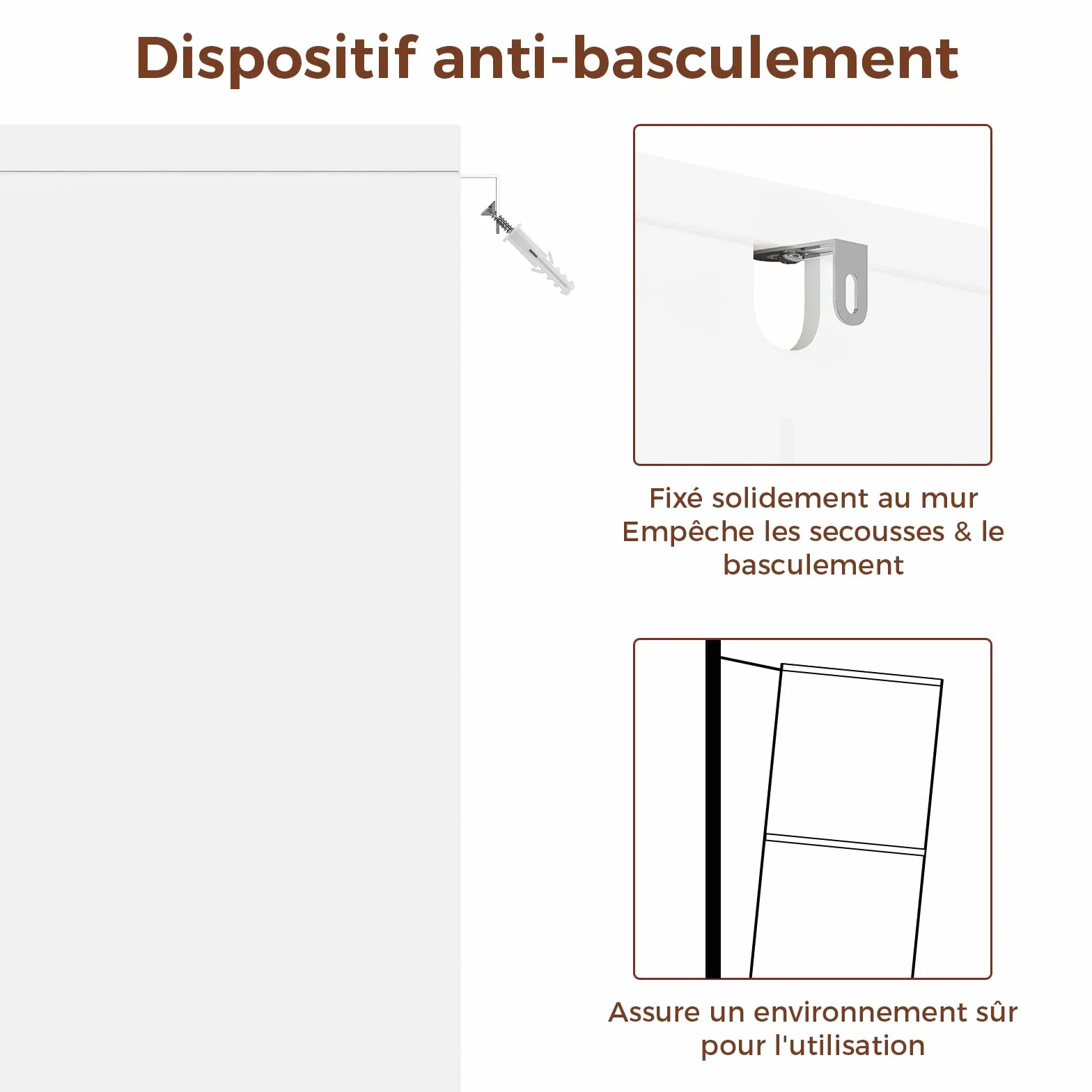 Meuble Colonne de Salle de Bain, Armoire Haute Cuisine avec 3 Étagères Réglables et Ouvertes, 4 Portes en Bambou, Meuble de Rangement pour Salon, Cuisine, Salle de Bain, 60x30x170 cm