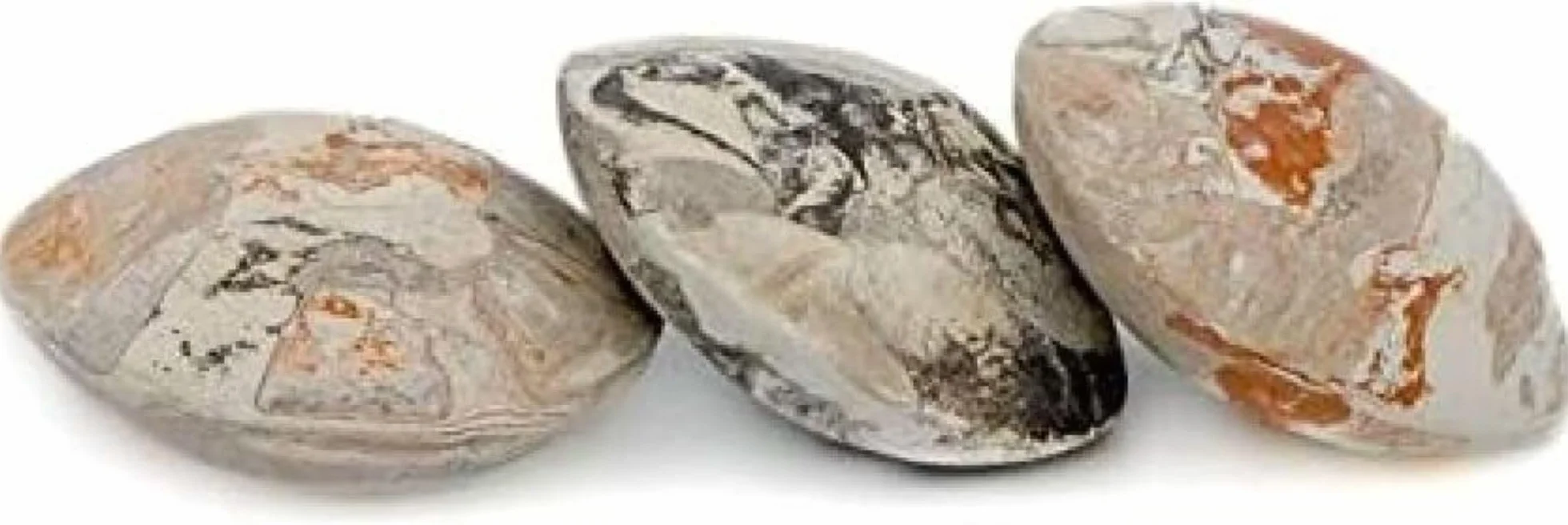 Galets d'argile naturelle lot de 3