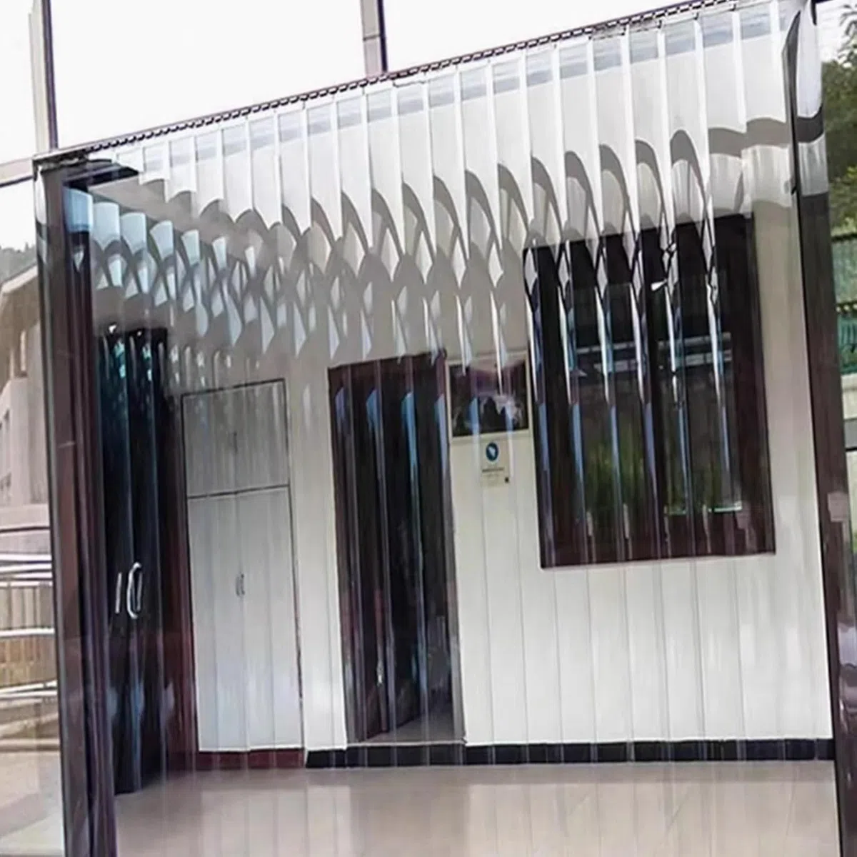 Rideau en PVC - Kit industriel transparent pré-installé - Pour écuries, clôtures, halls - 150-300 cm de hauteur x 75-300 cm de largeur